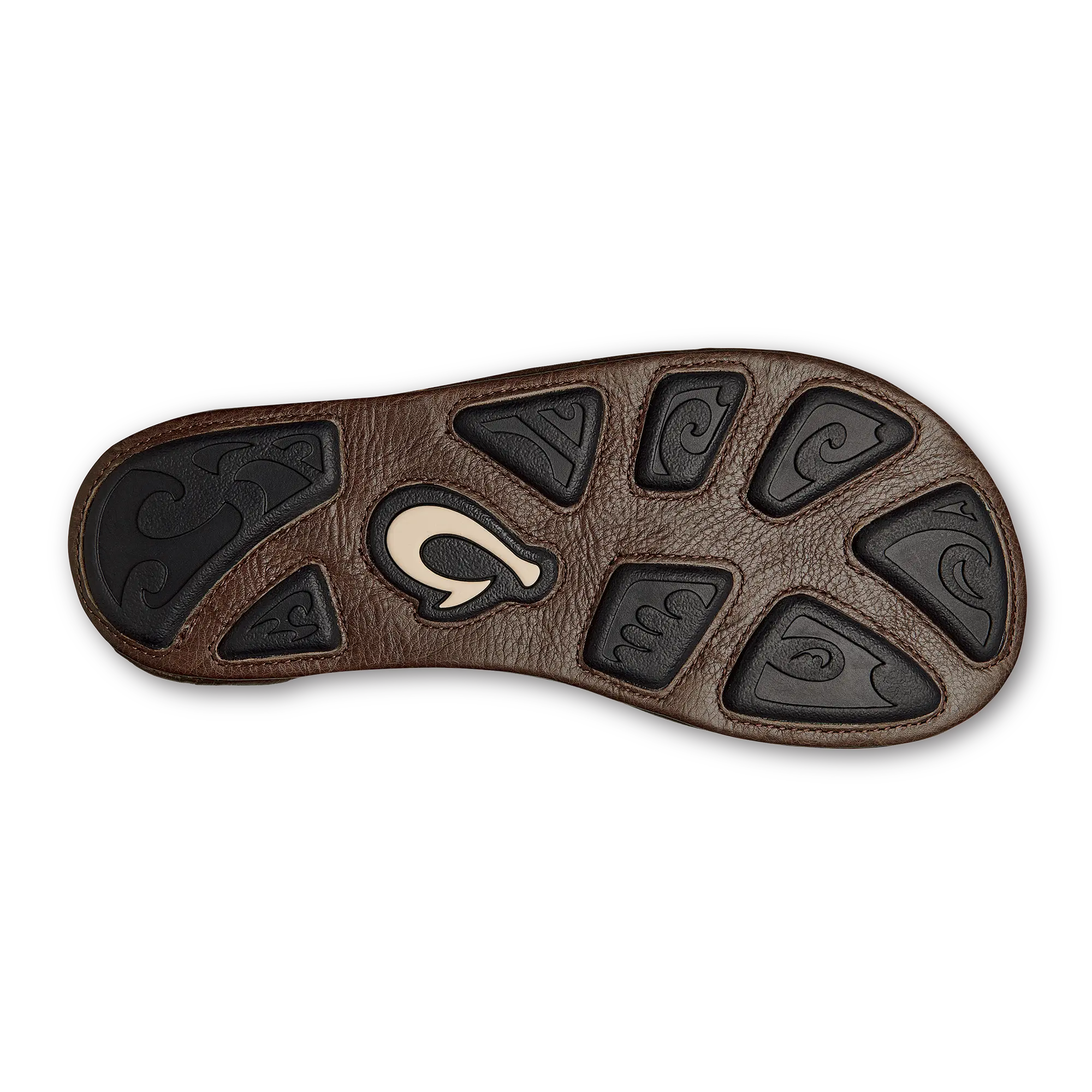 Hiapo - Rum / Dark Wood Men's Leather Beach Sandals - Image 9