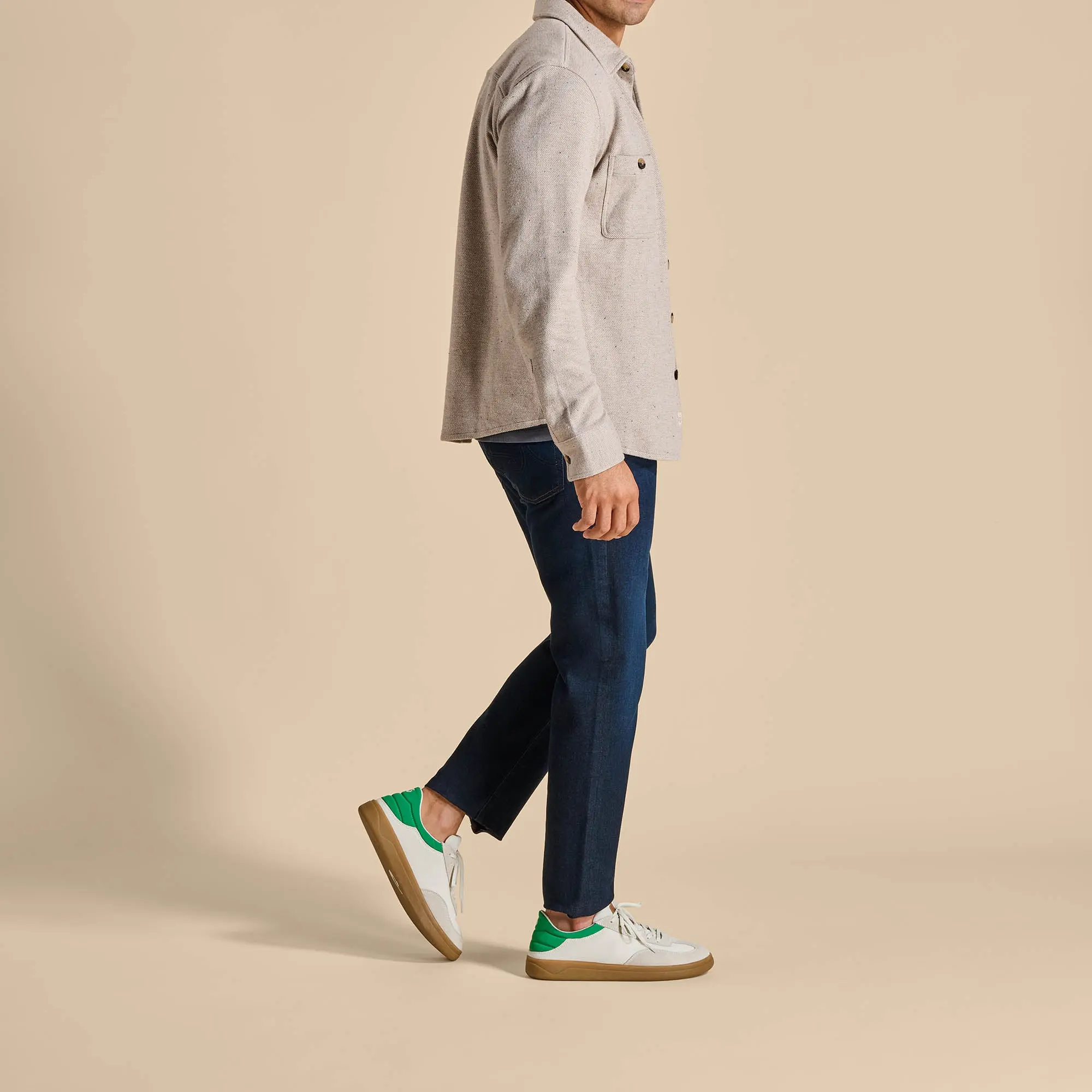 Pu nini Men's Sneaker Shoes - Off White / Bamboo - Image 7