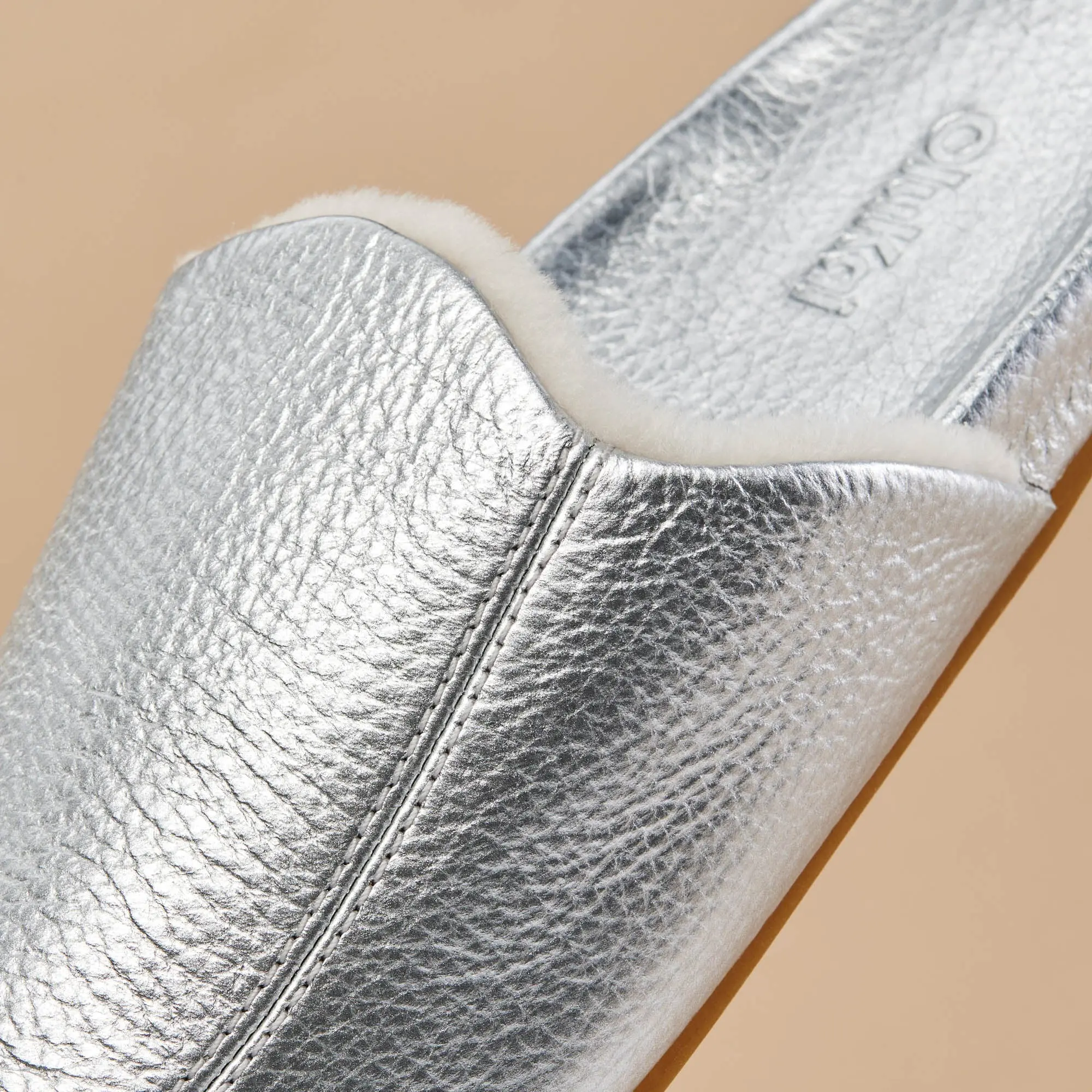 K nea Women's Leather Slipper Mules - Silver<br> C OluKai - Image 3