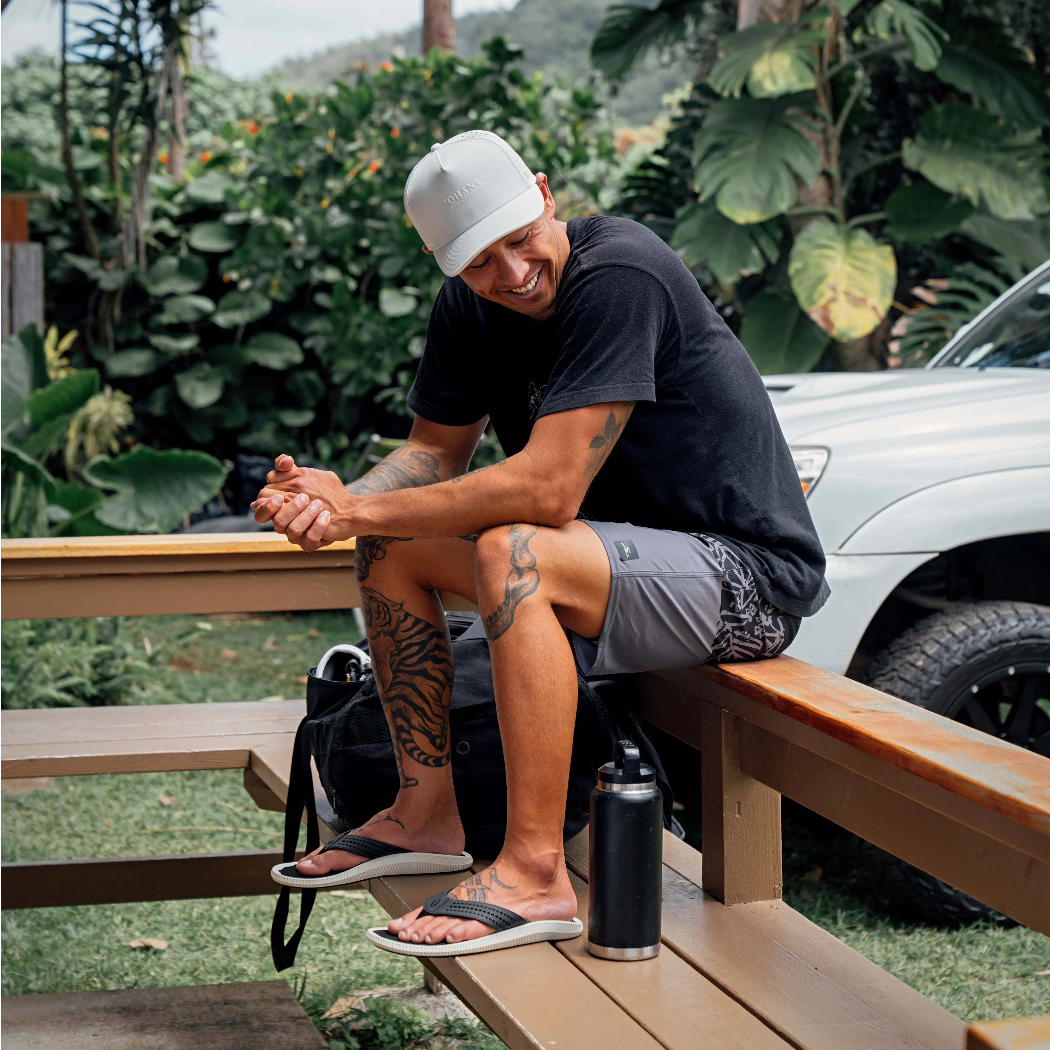 Ulele OluKai x Melin Collab Sandal - Black - Image 2