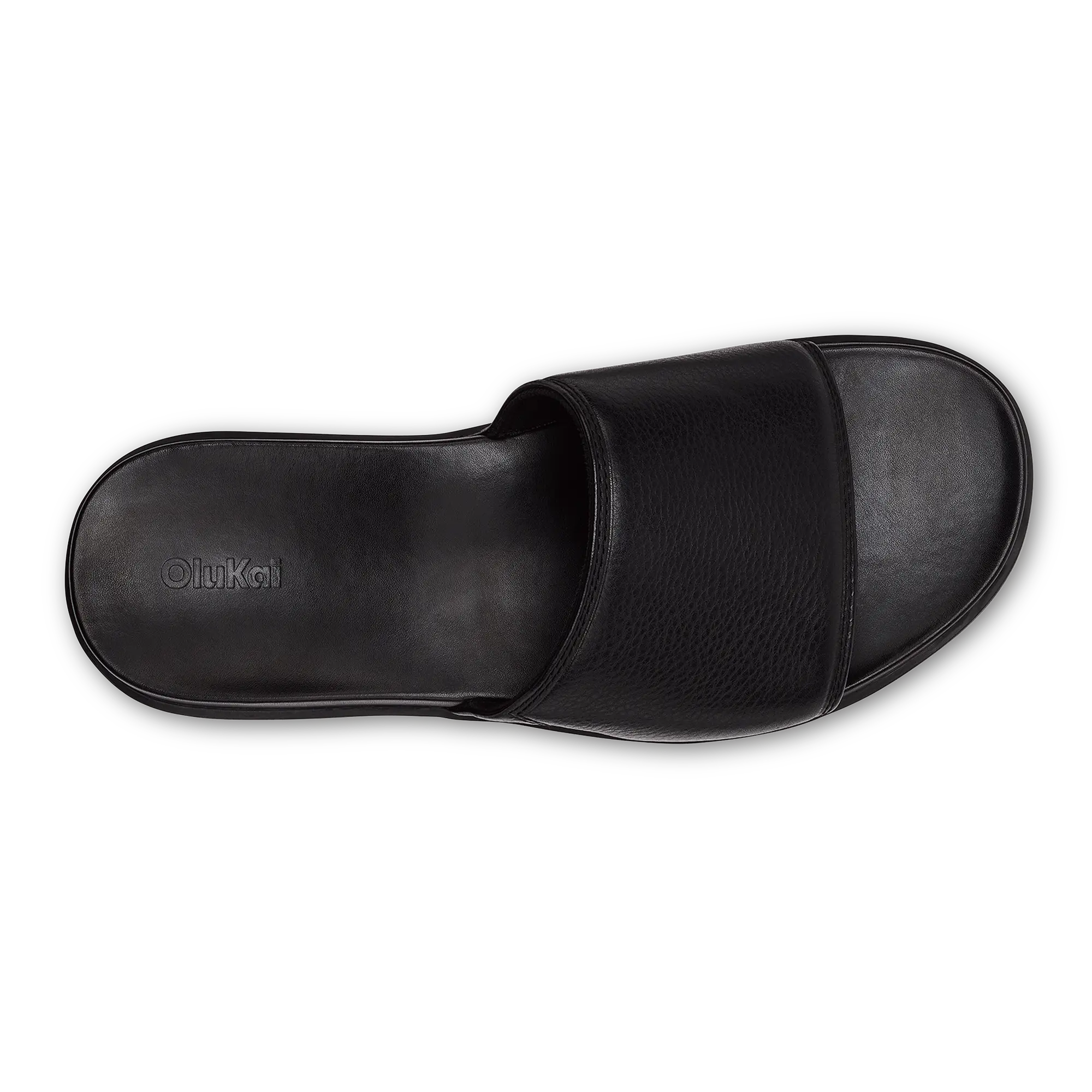 ' lali Slide Leather Beach Sandals - Black - Image 7