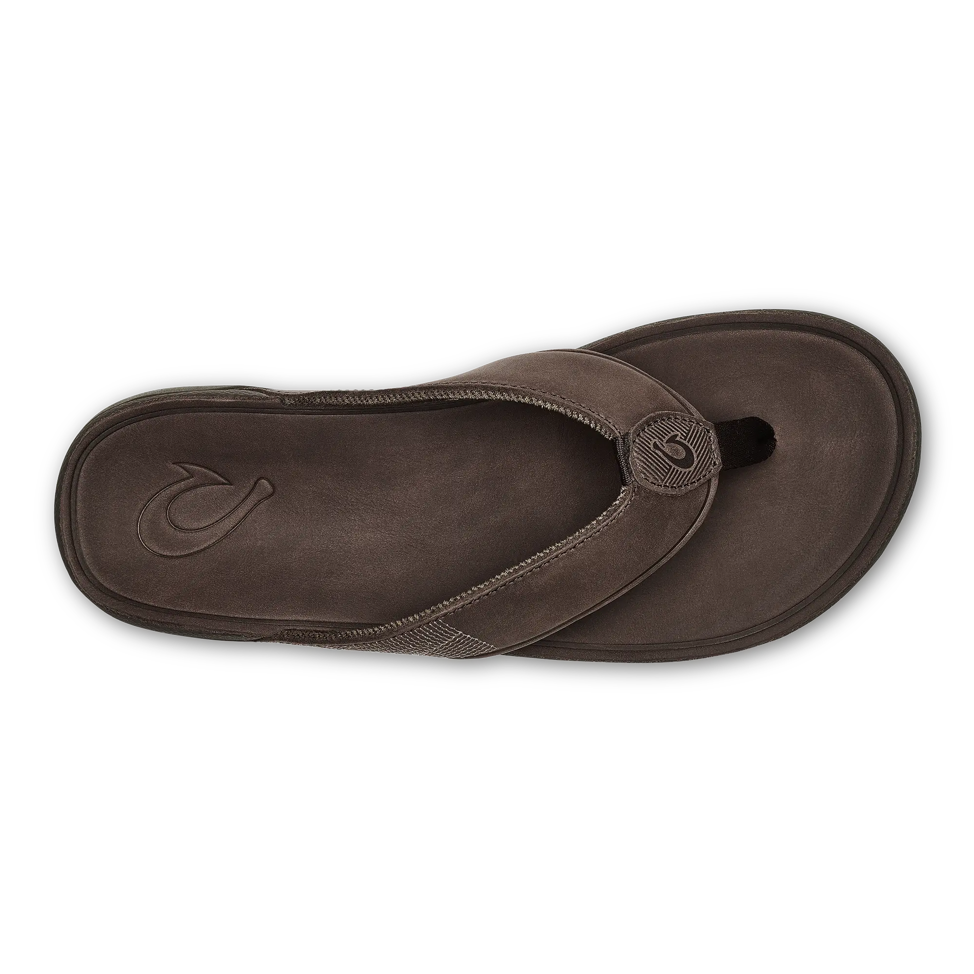 Tuahine Men's Waterproof Leather Beach Sandals - Dark Wood - Image 10