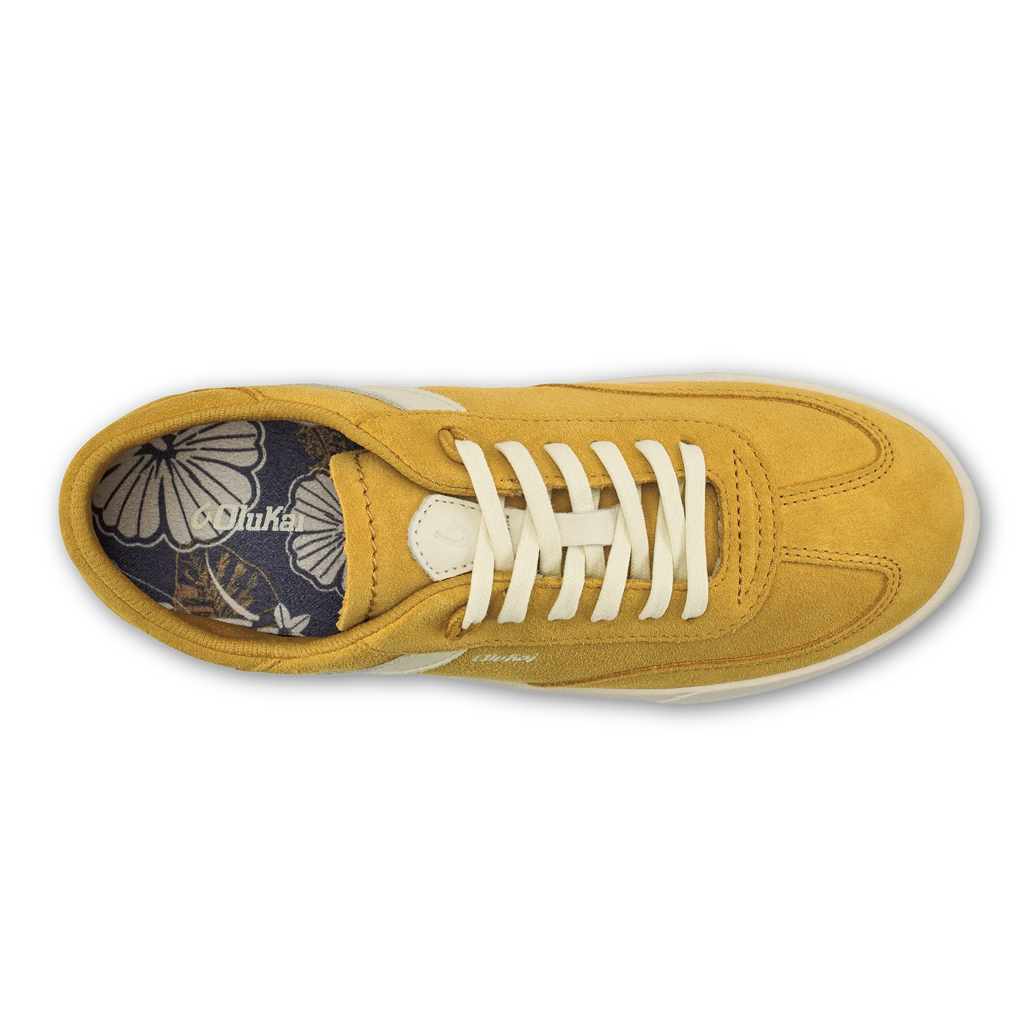 Ha 'upu Women's Leather Sneakers - Mustard / Off White - Image 7