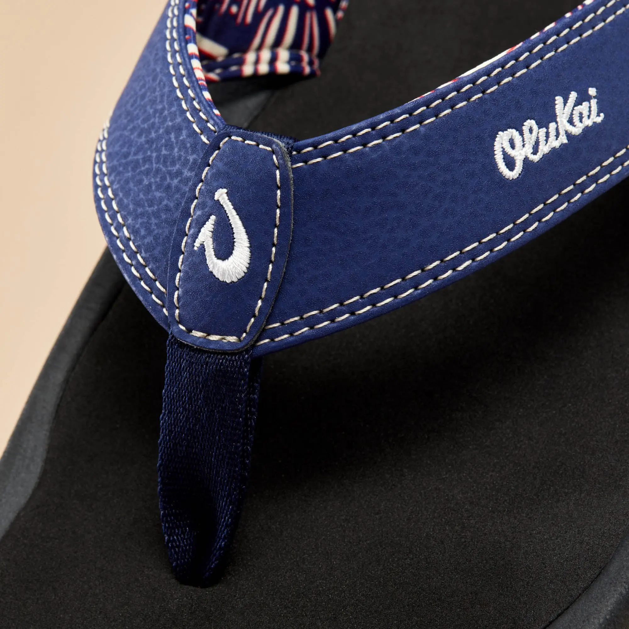 'Ohana Men's Beach Sandals - Navy / Onyx - Image 3