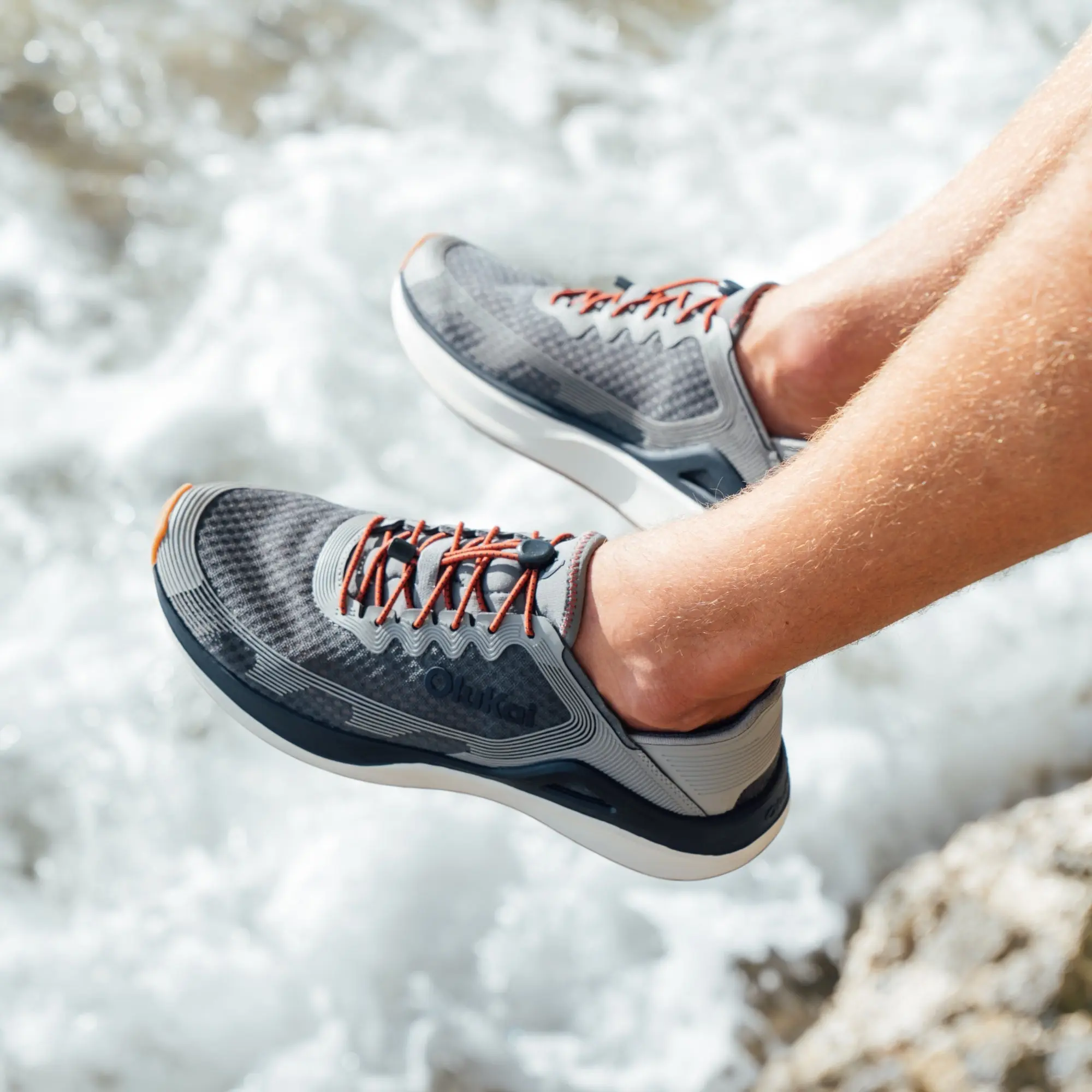 'Ahi Men's Water Boat Shoes - Rock / Ash - Image 2