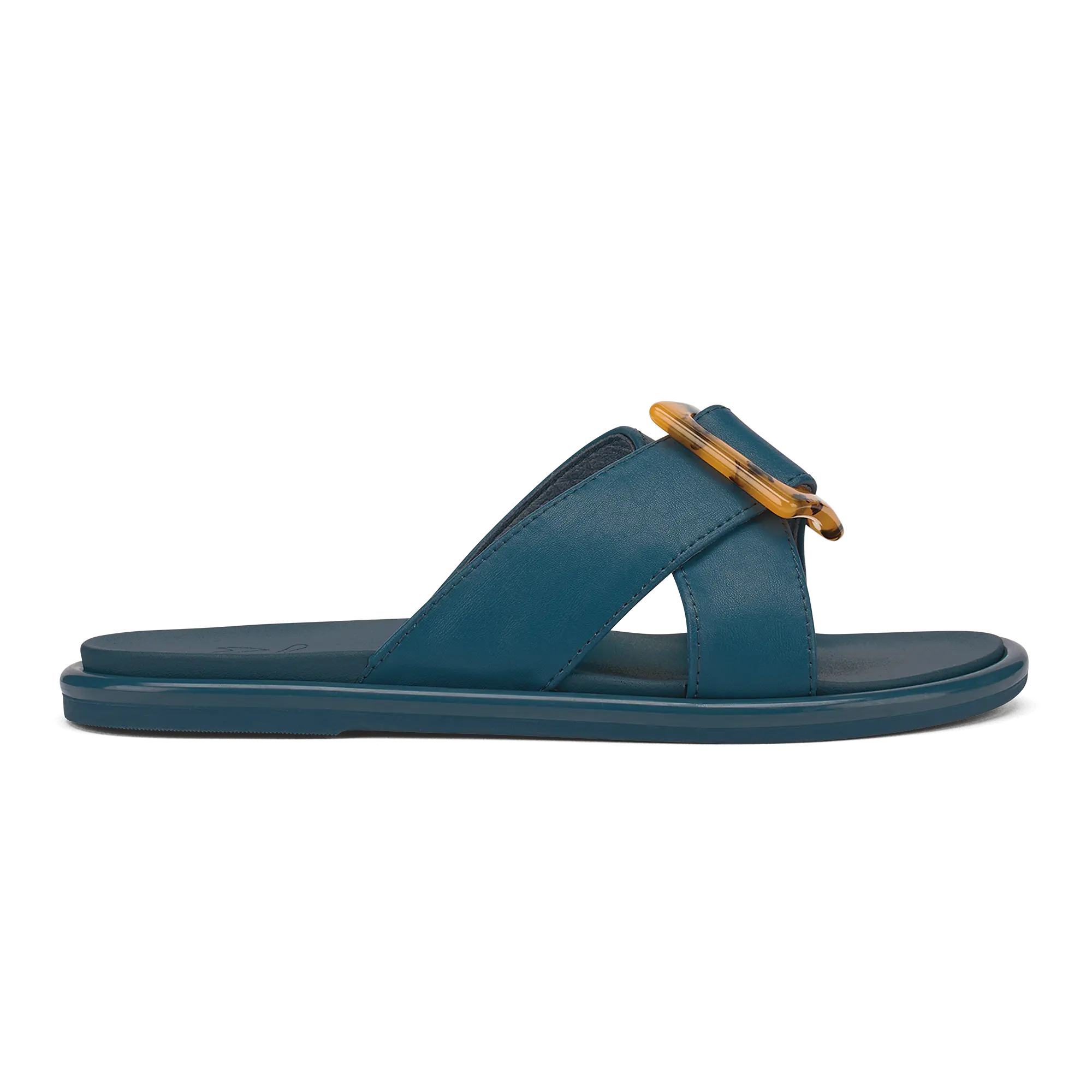La'i Slide Women's Slide Beach Sandals - Lagoon