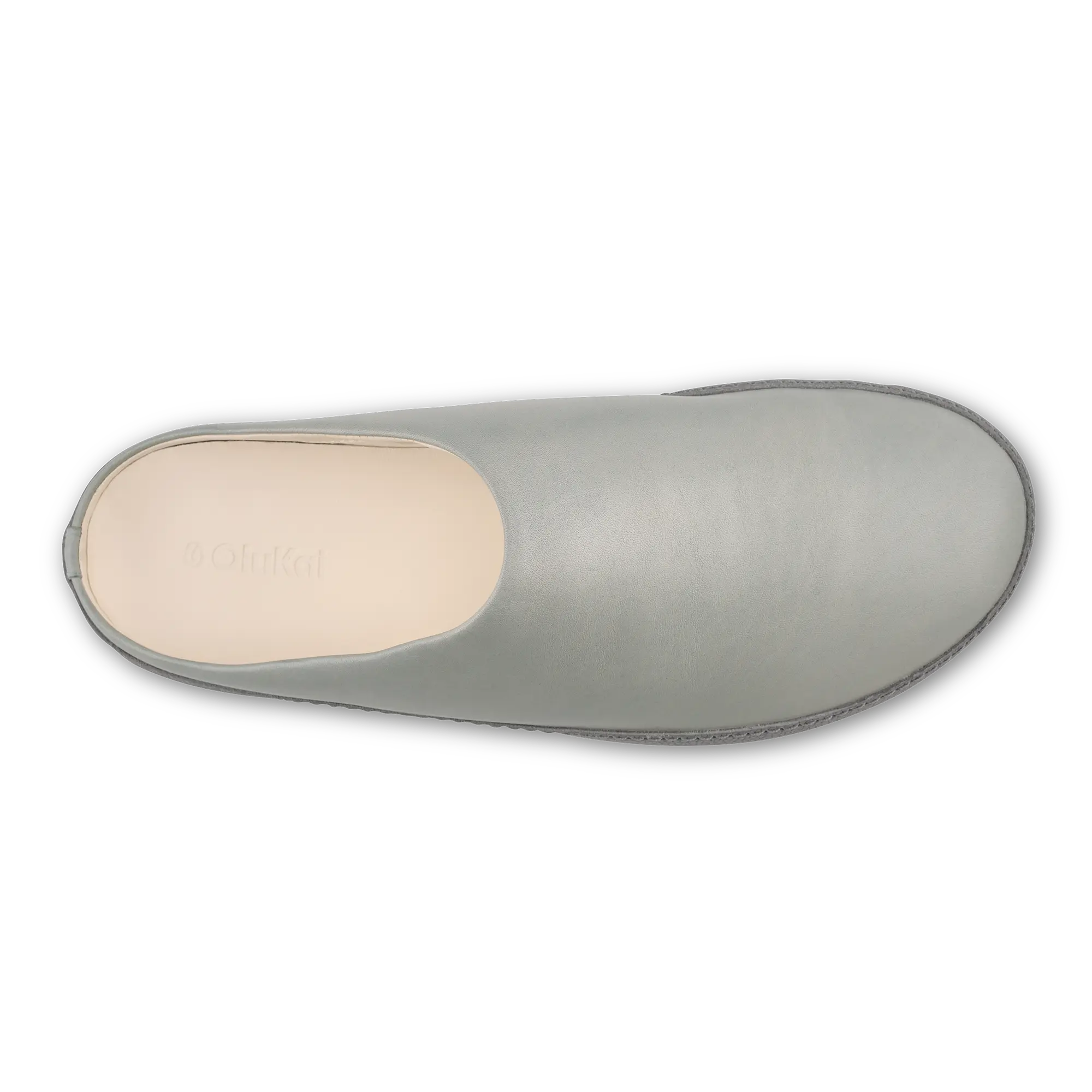 H mani Men's Leather Mules - Smoke / Storm Grey - Image 4
