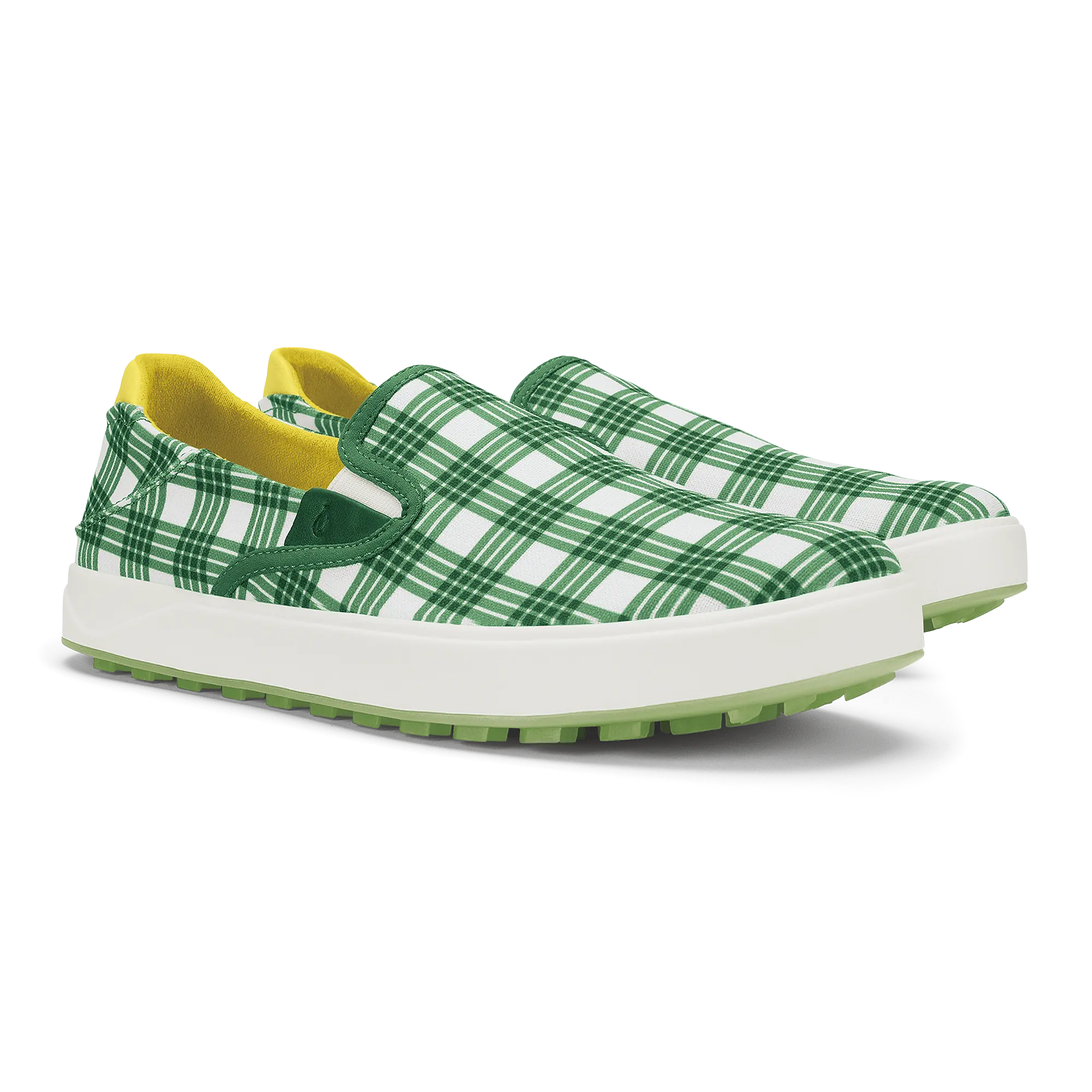 Wai'alae Slip On Men's Golf Shoes - Medium Green / Bright White - Image 5