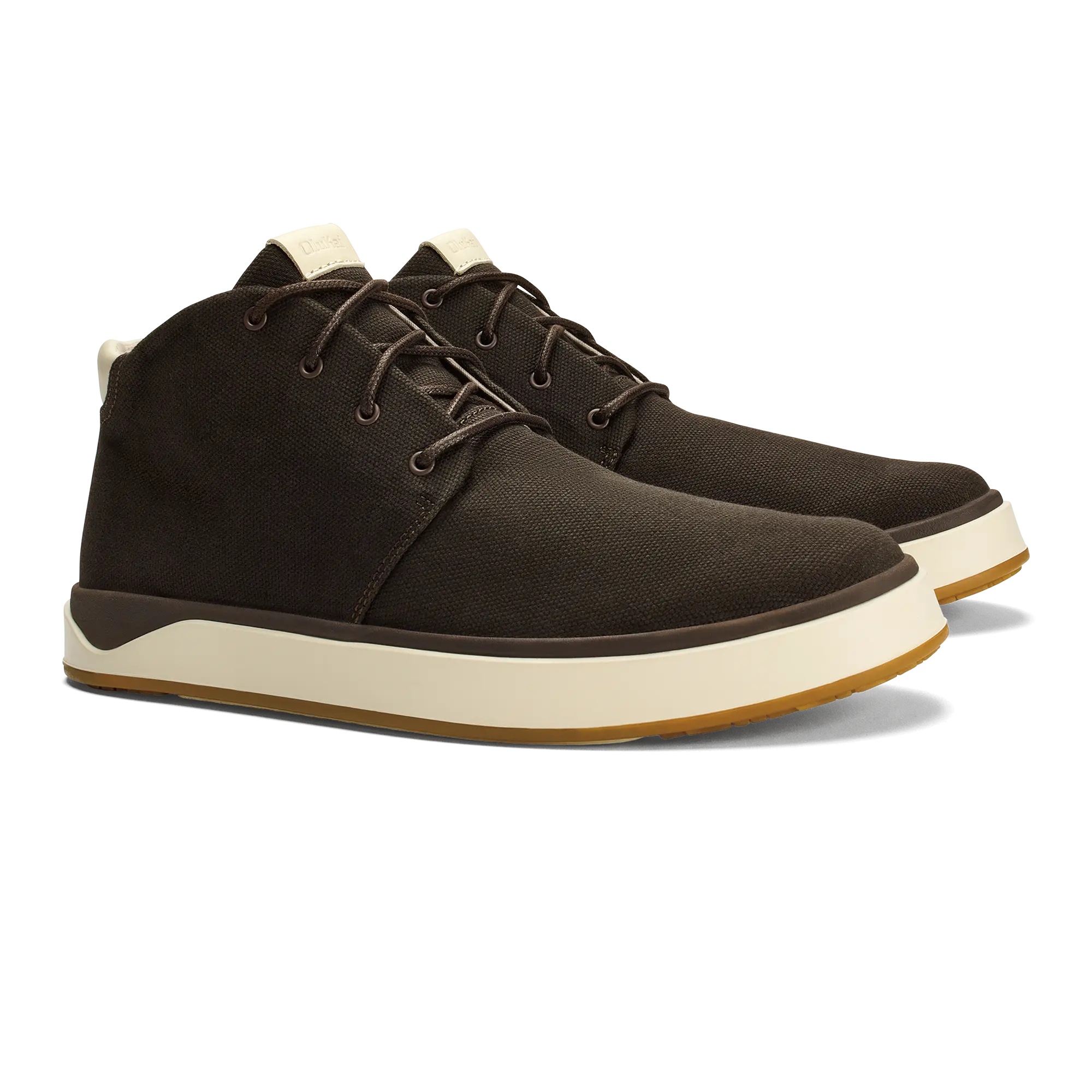 Papaku Men's Waxed Canvas Boots - Dark Wood - Image 4