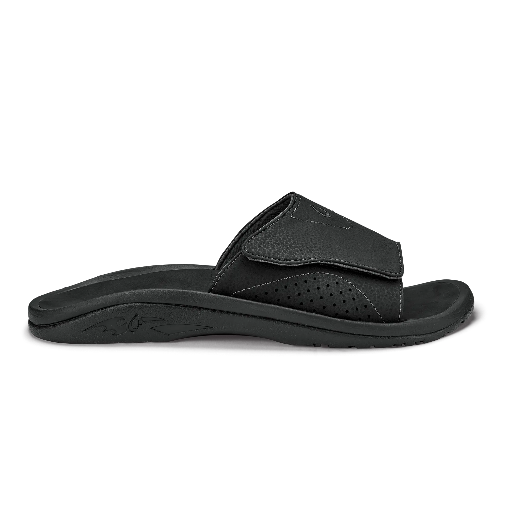 Nalu Slide Men's Beach Slide Sandals - Black