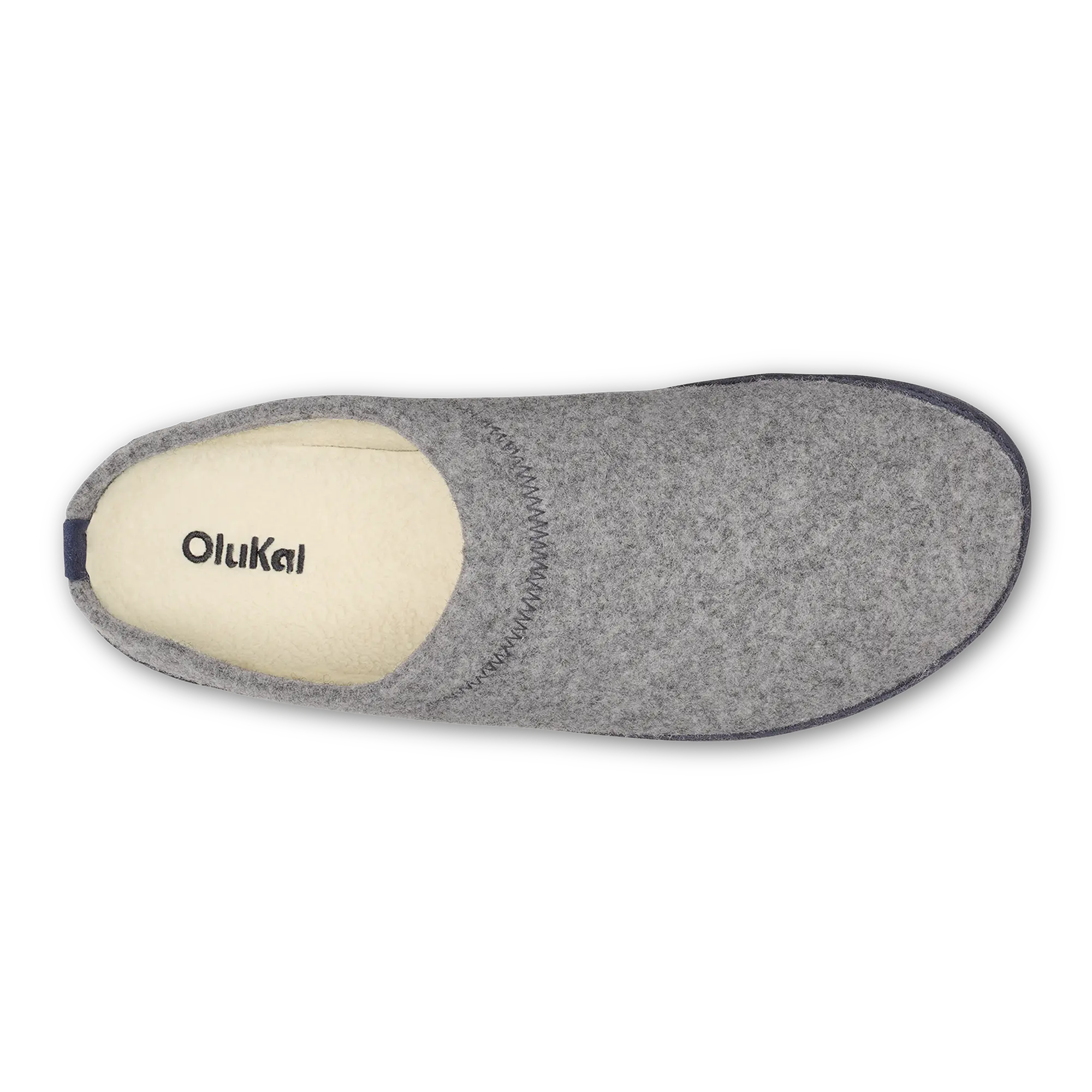 H mani Hulu Men's Wool Mule Slippers - Graphite / Trench Blue - Image 9