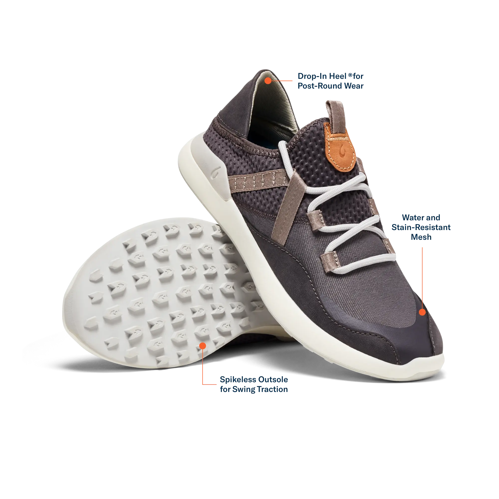 Kawela Women's Golf Shoes - Pavement / Mist Grey - Image 3