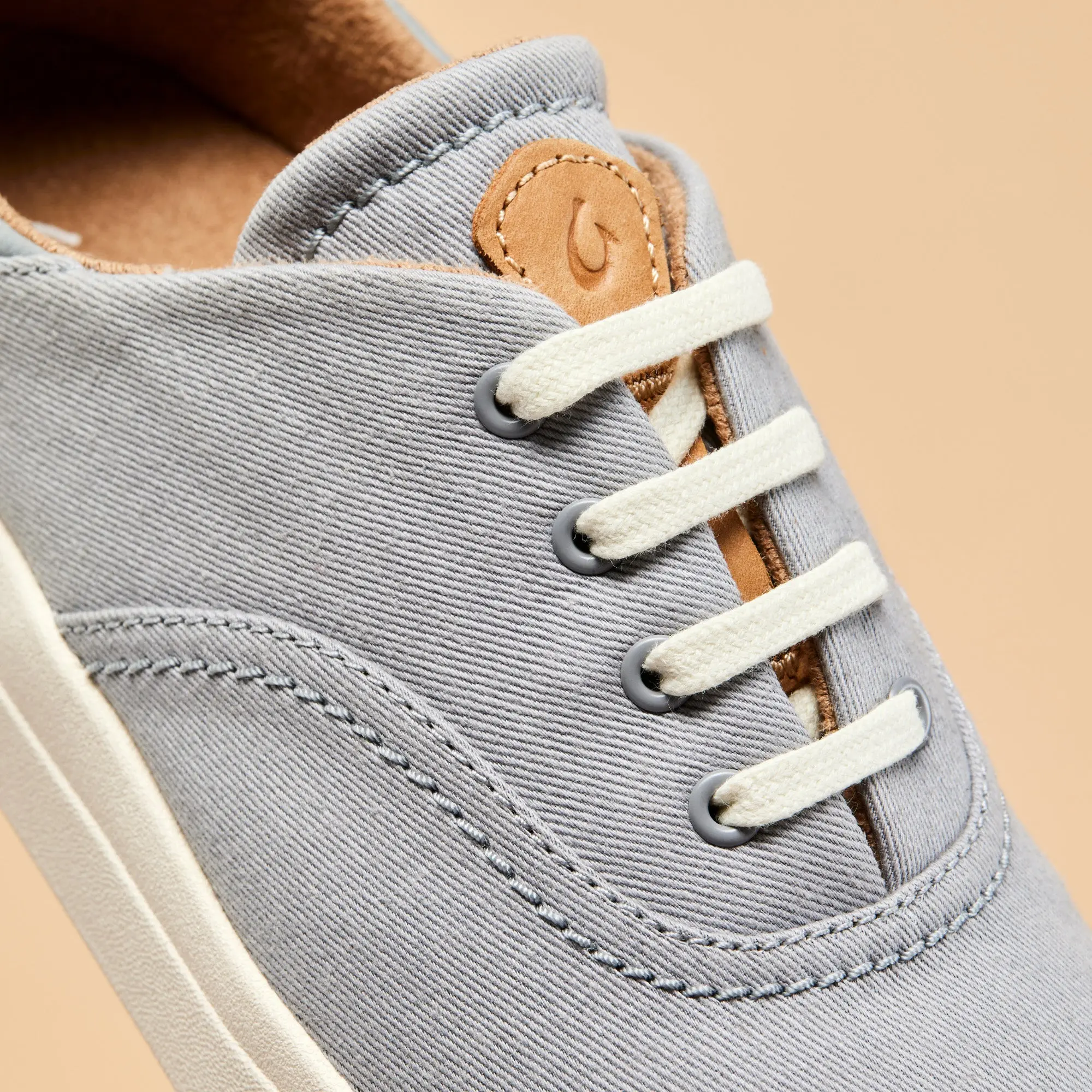 Kohu Women's Lightweight Canvas Sneakers - Mist Grey - Image 3