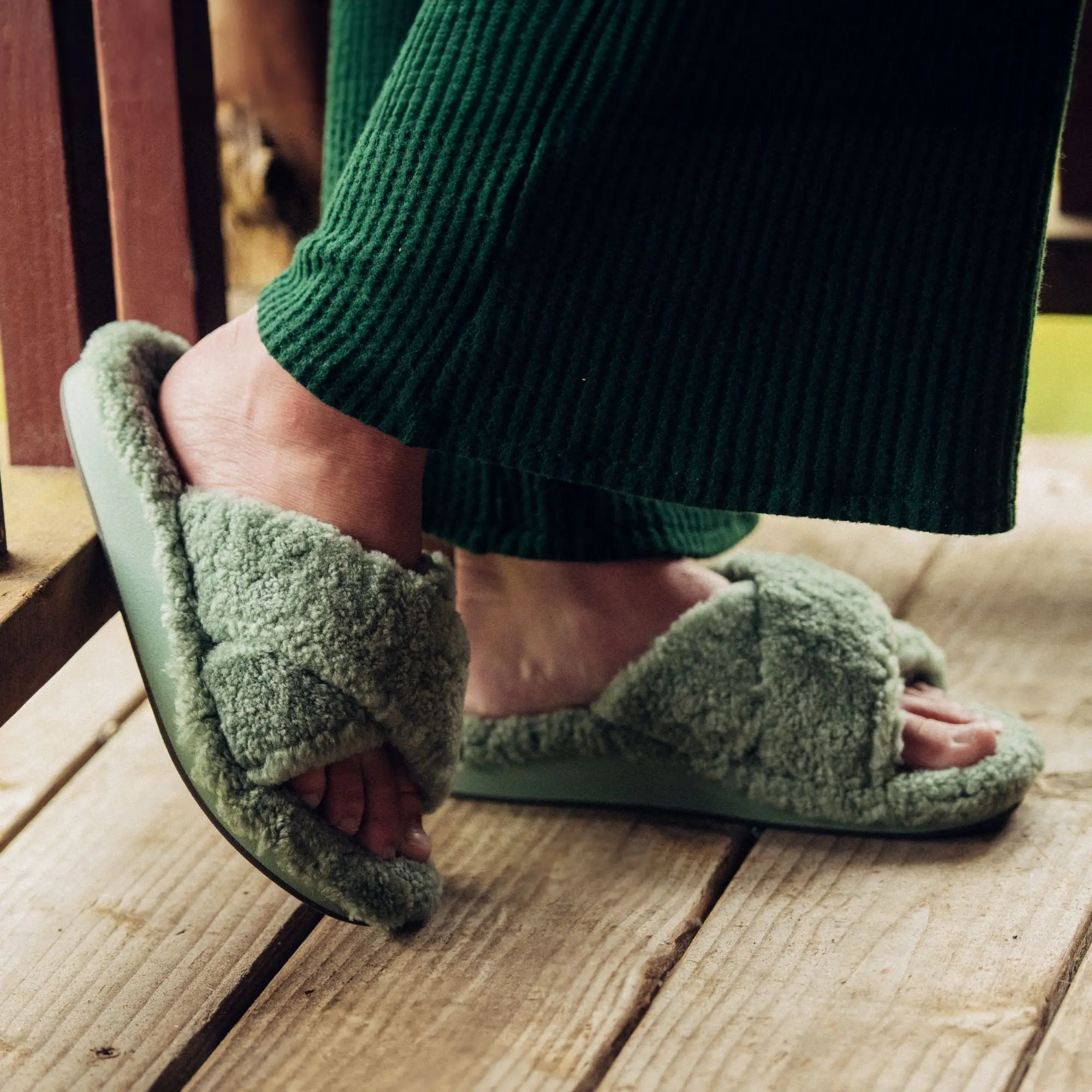 Hila Heu Women's Slide Slipper Sandals - Muted Green - Image 4