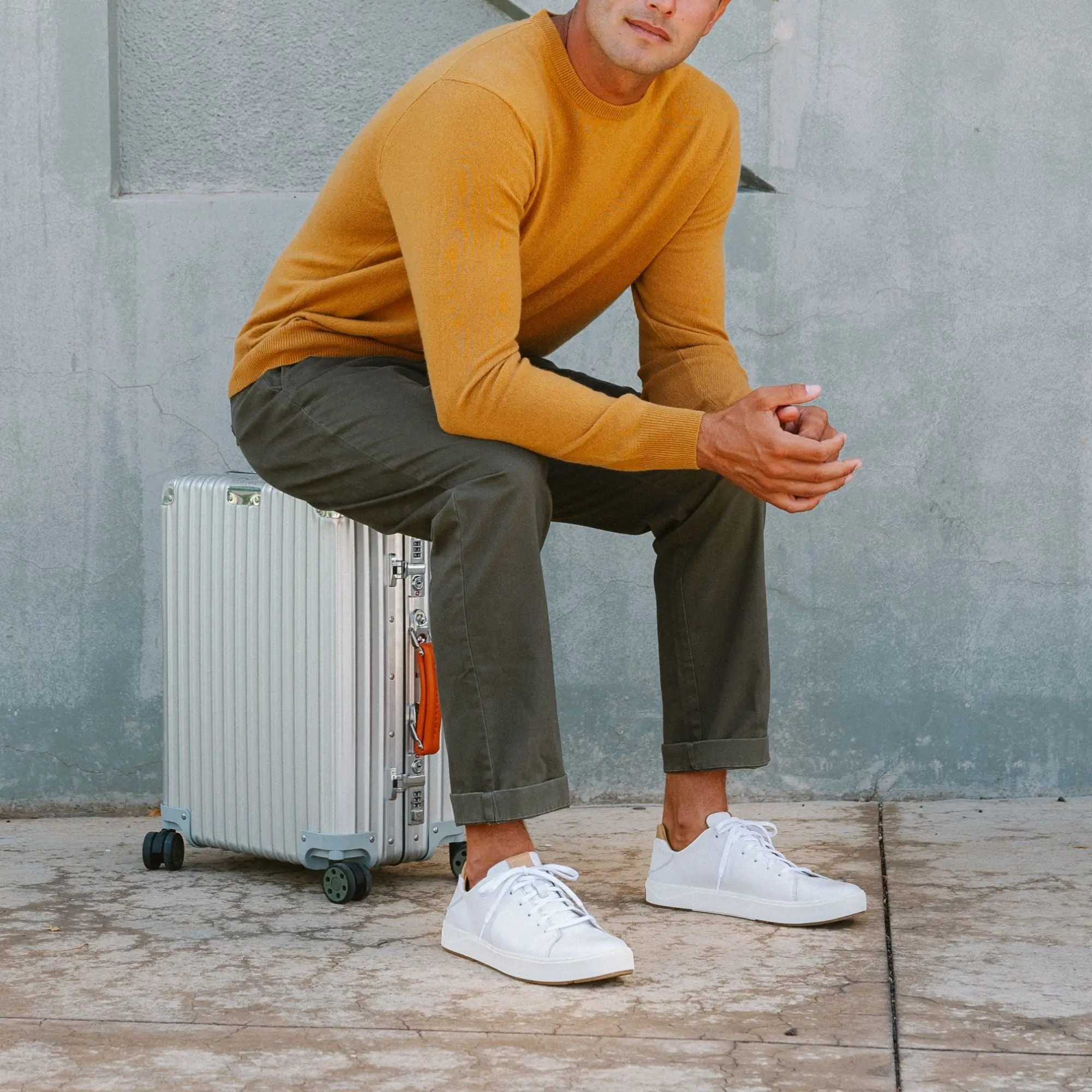Lae'ahi L 'Ili Men's Leather Sneakers - Bright White - Image 6