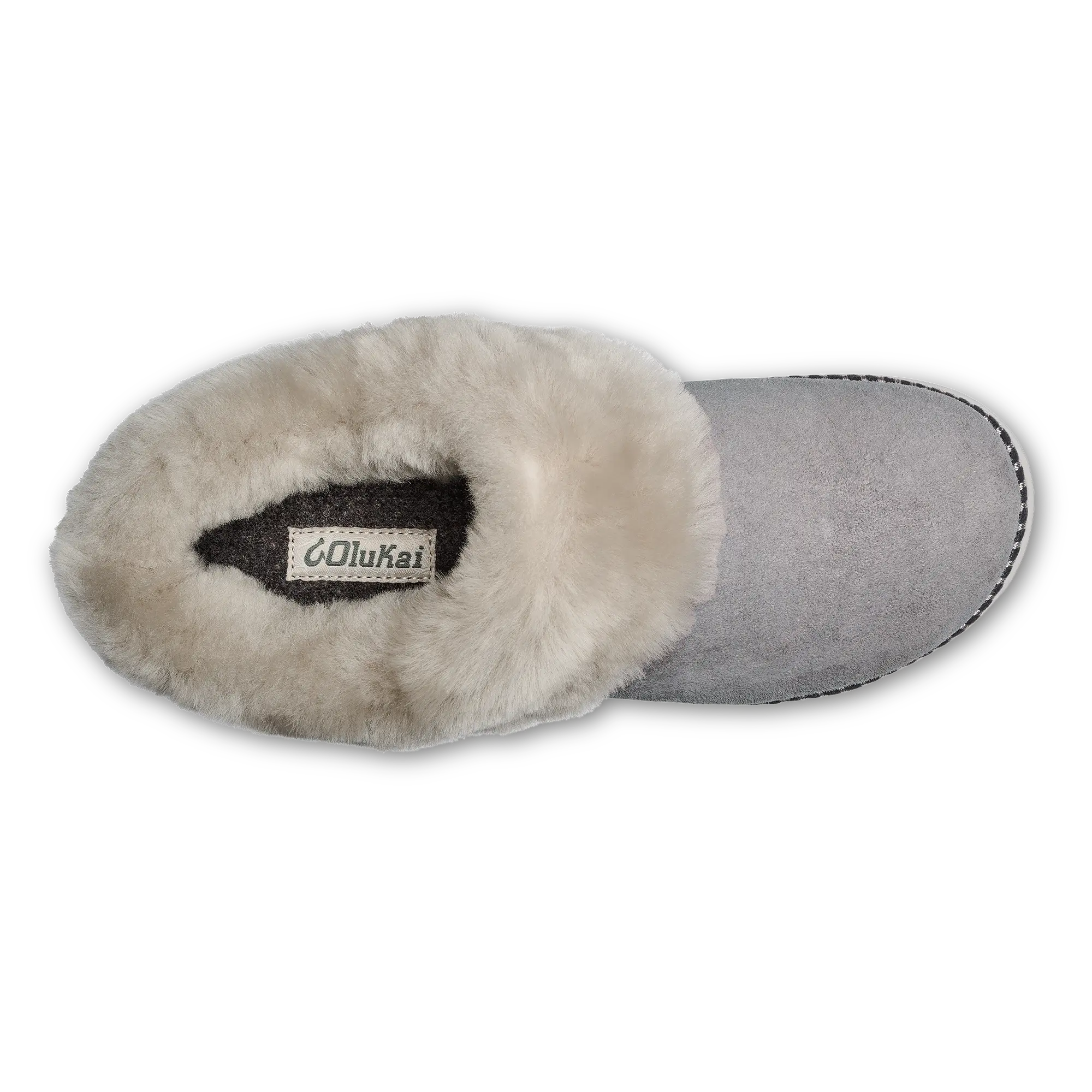 Ku'i Women's Fuzzy Slip-On Slippers - Fog - Image 8