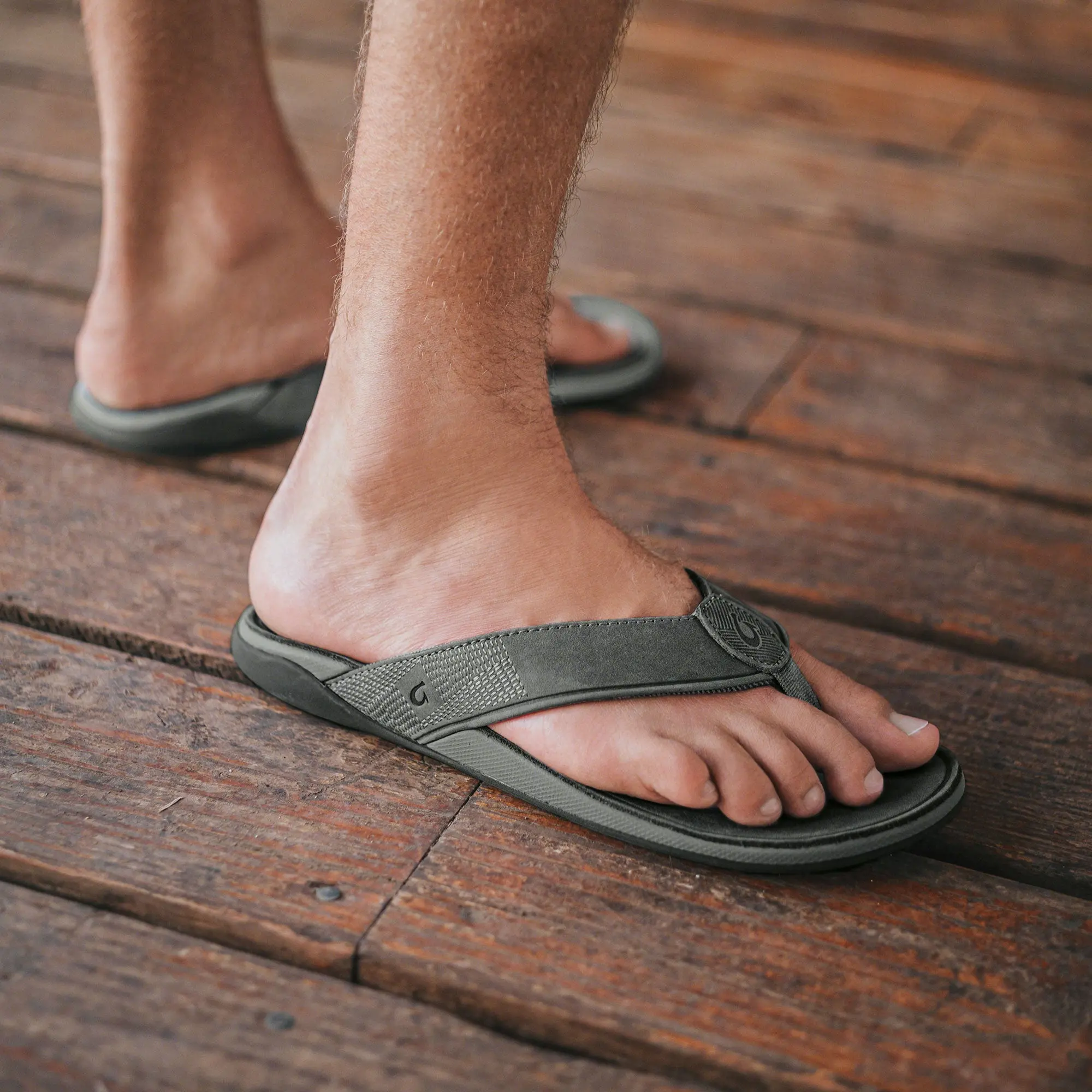Tuahine Men's Waterproof Leather Beach Sandals - Lagoon - Image 2