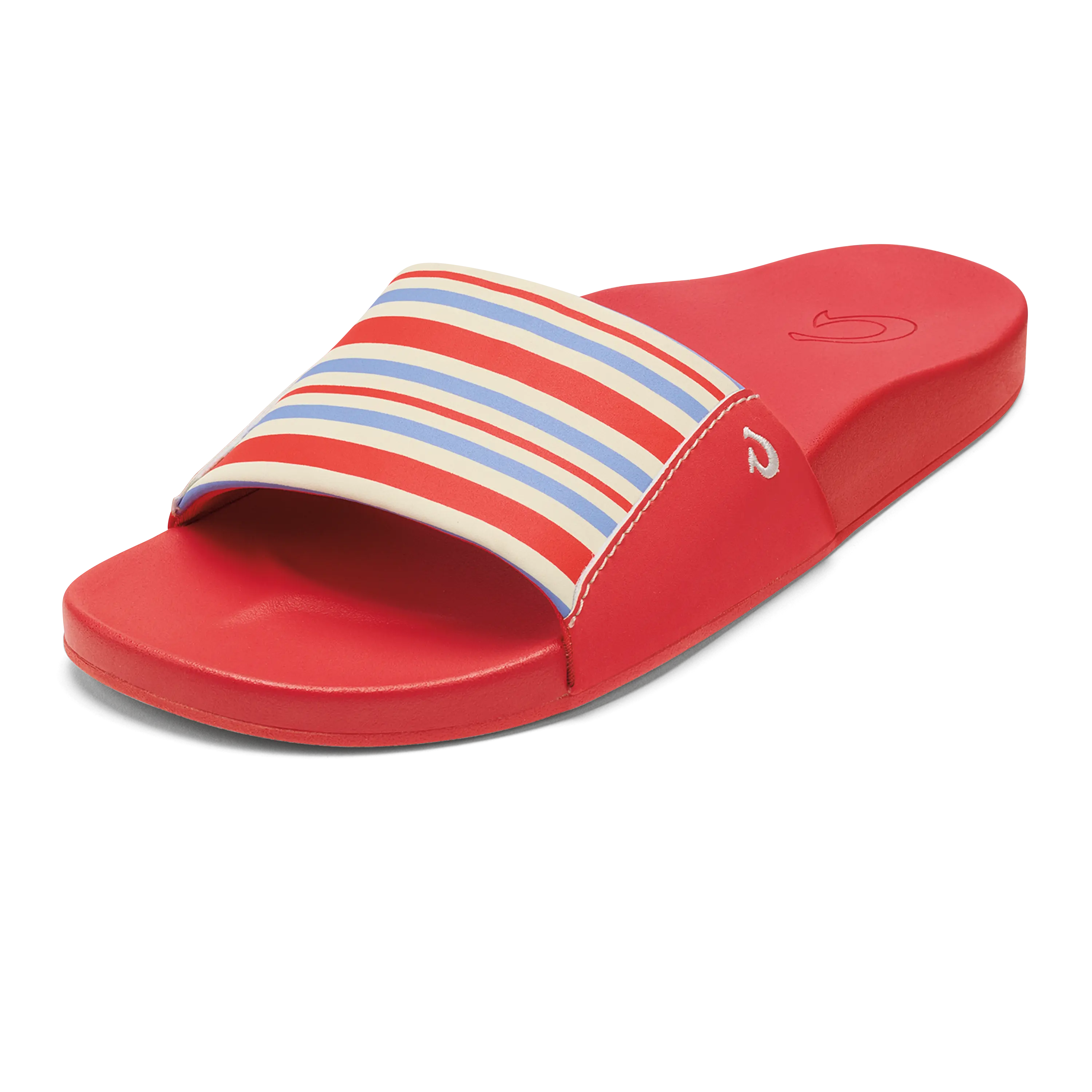 K puni Women's Slide Sandals - Lehua Flower / Stripe - Color - Image 5