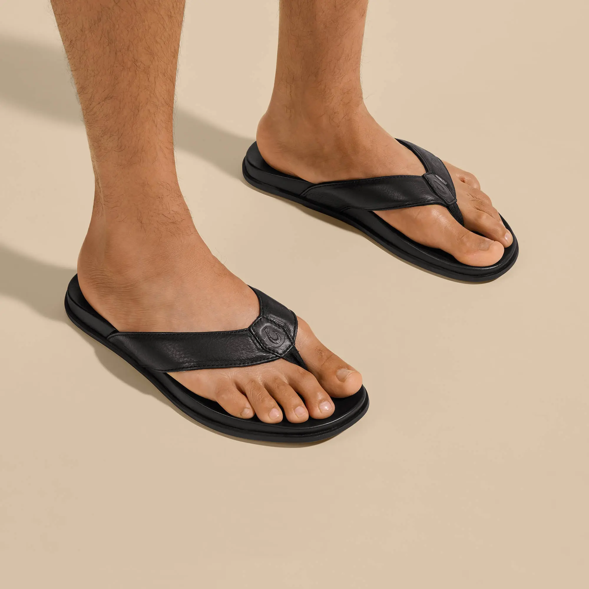 ' lali Leather Beach Sandals - Black - Image 5