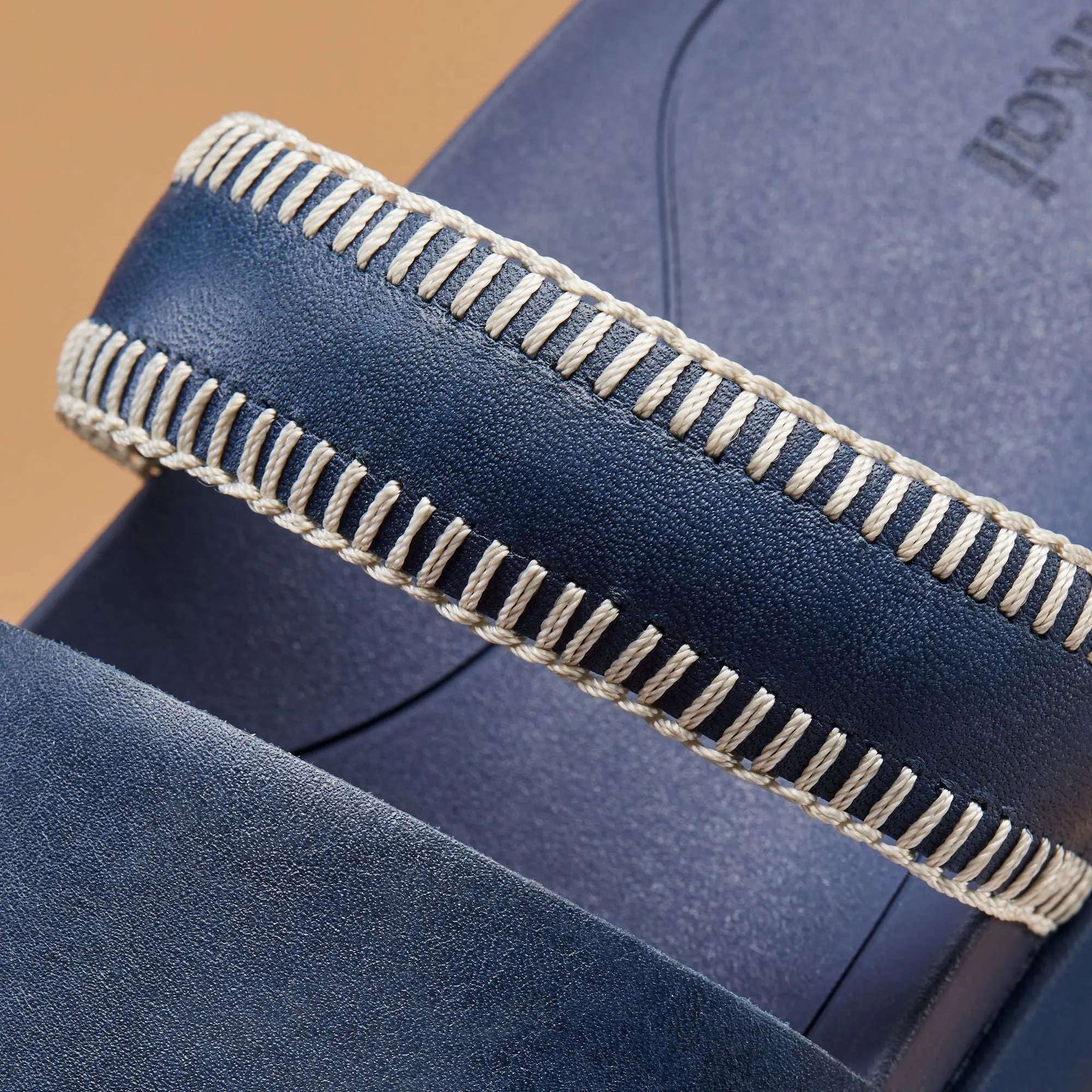 Pae Women's Leather Platform Sandals - Mood Indigo - Image 2