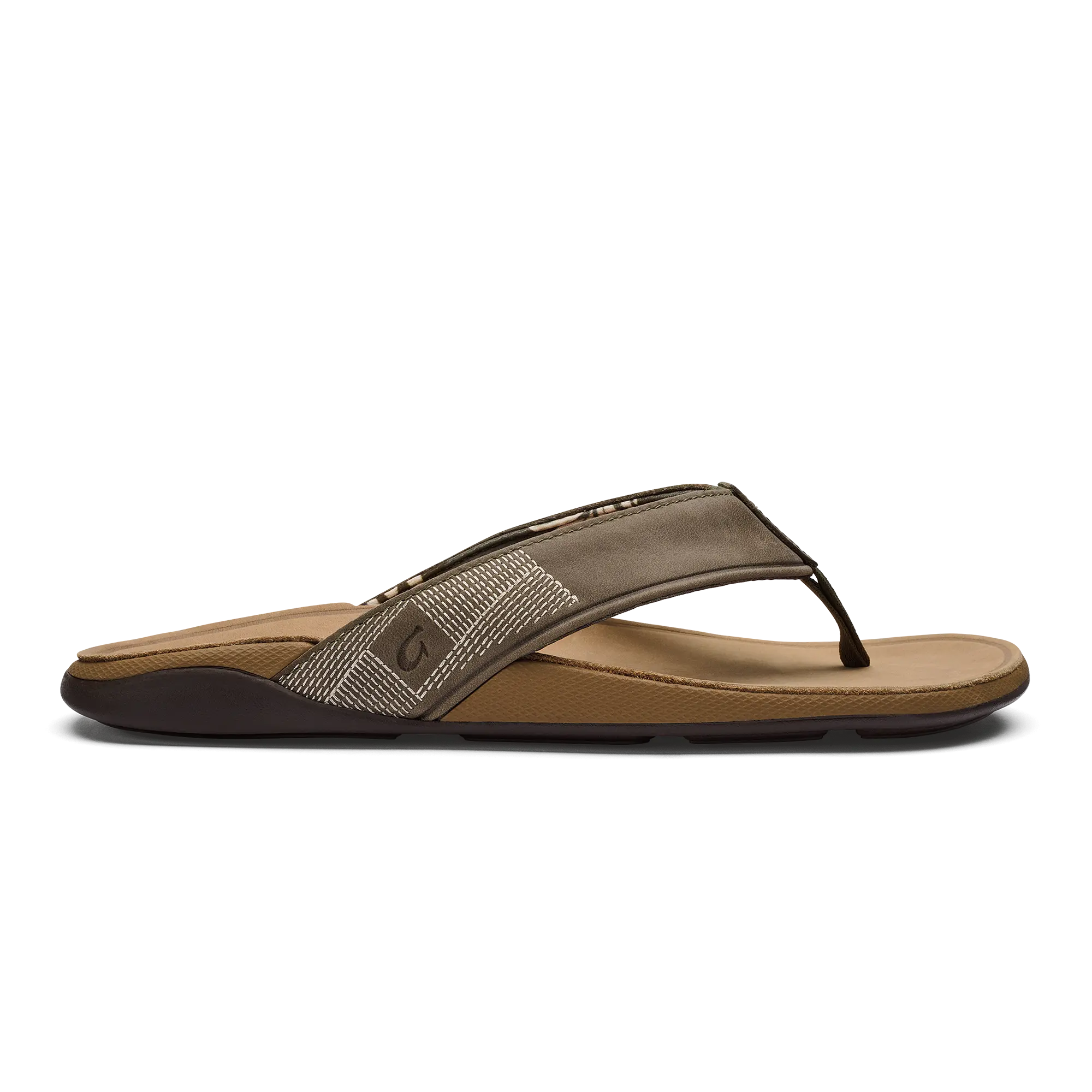 Tuahine Men's Waterproof Leather Beach Sandals - Hunter