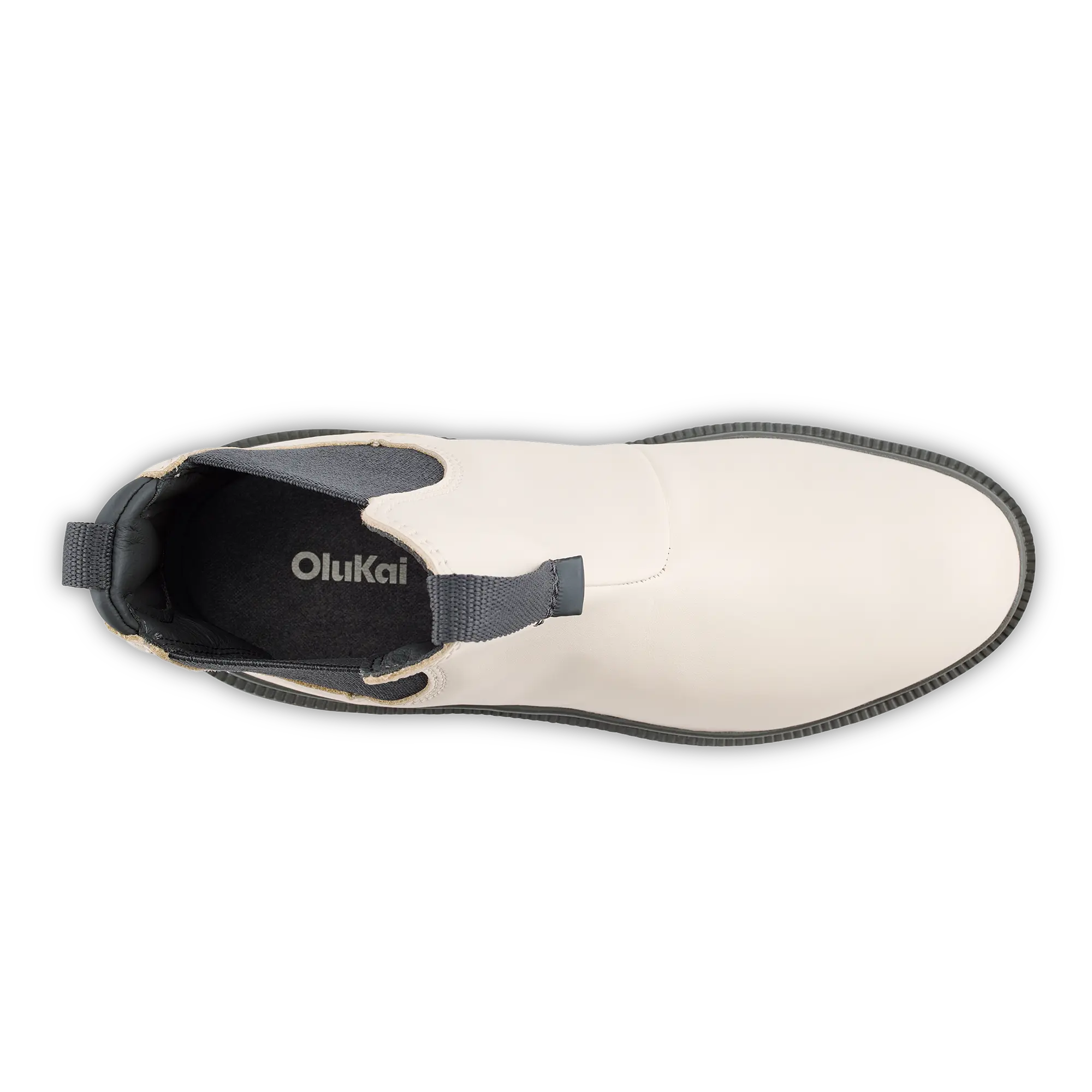 Hehi Women's Waterproof Leather Booties - White Sand / Steel - Image 4
