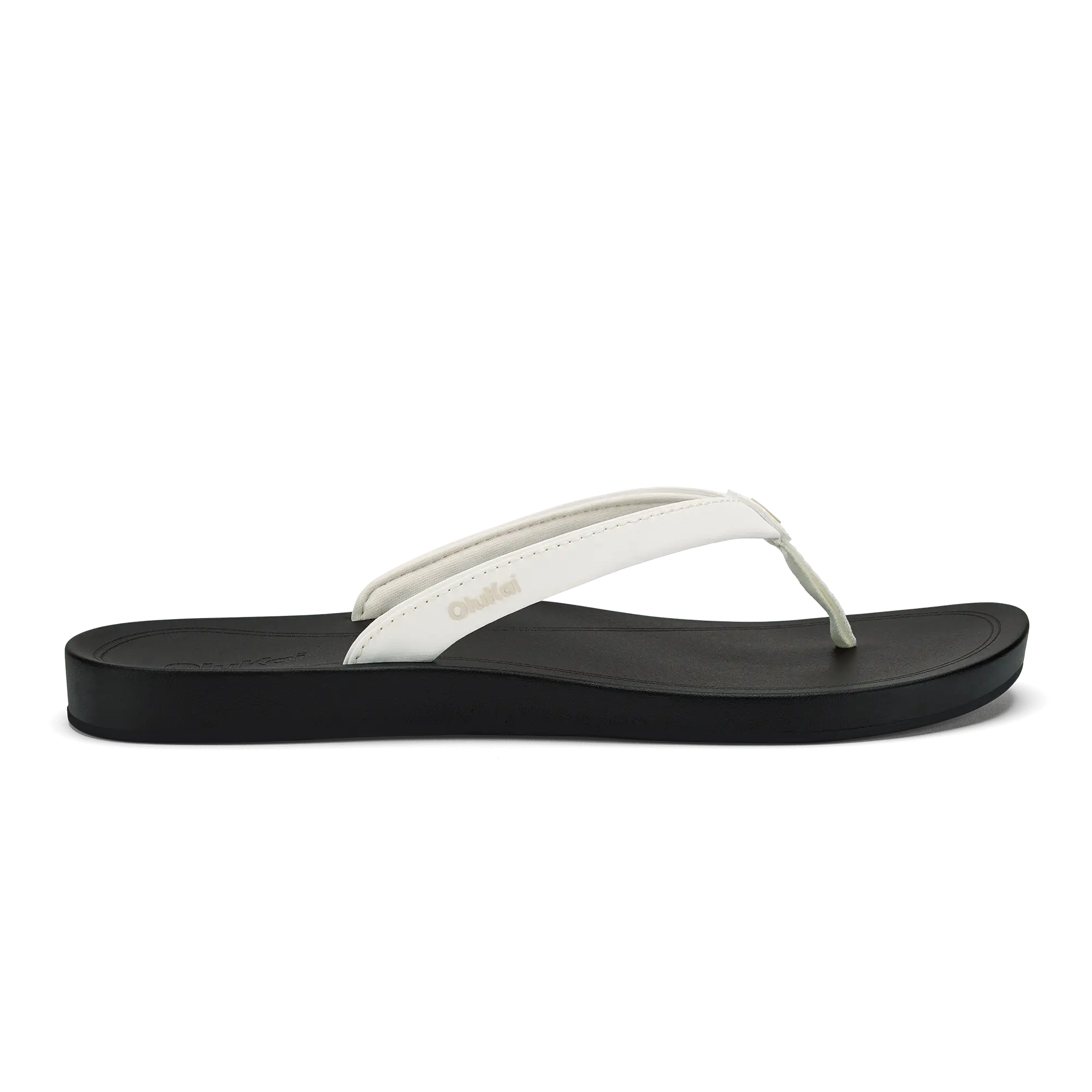 'Uiki Women's Everyday Beach Sandals - Bright White / Lava Rock