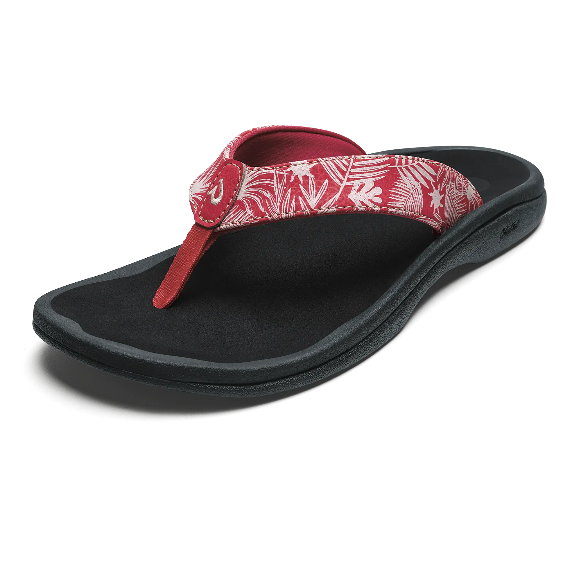 'Ohana Women's Beach Sandals - Lehua Flower / Onyx - Image 4