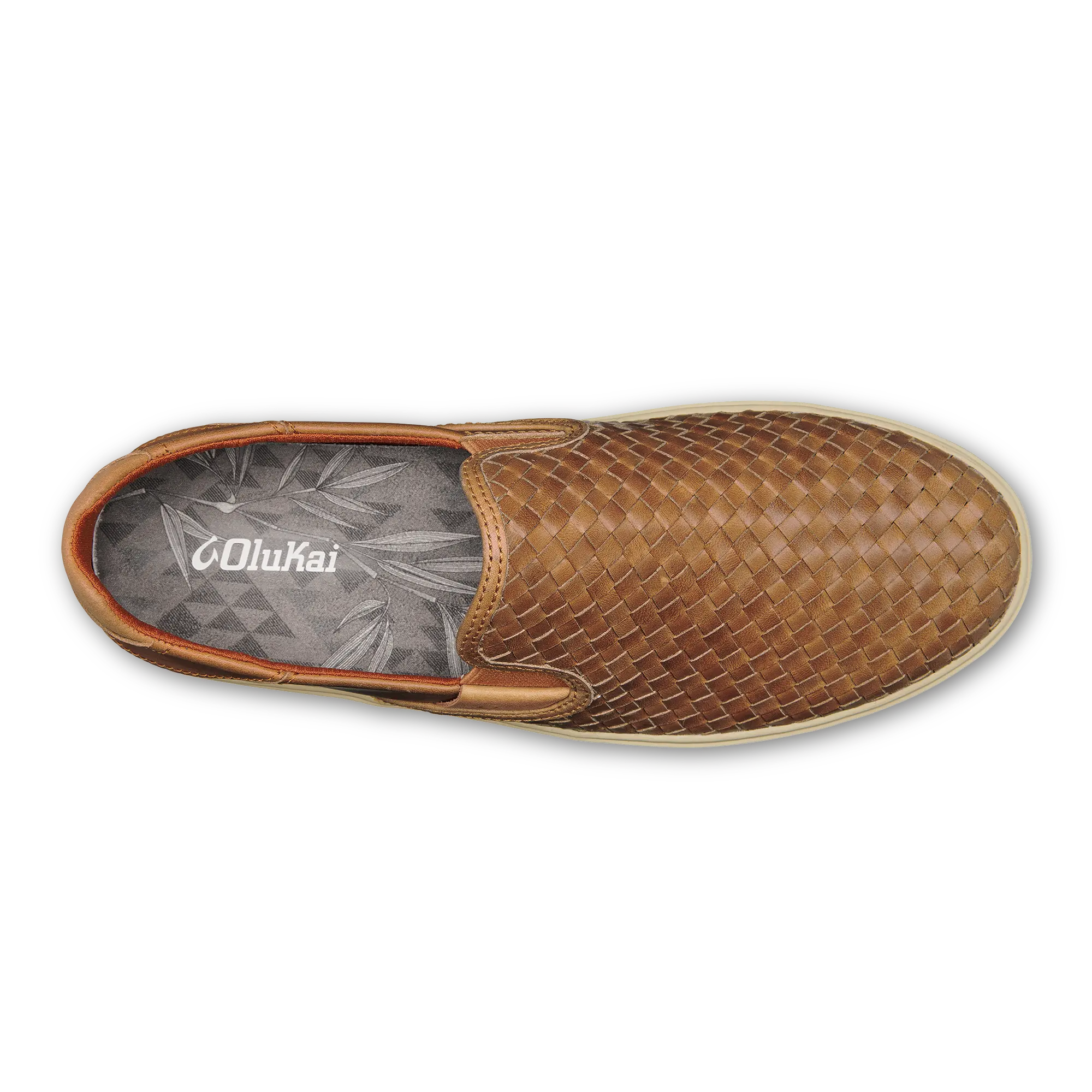 Lae'ahi Lauhala Men's Leather Slip-On Sneakers - Fox - Image 8