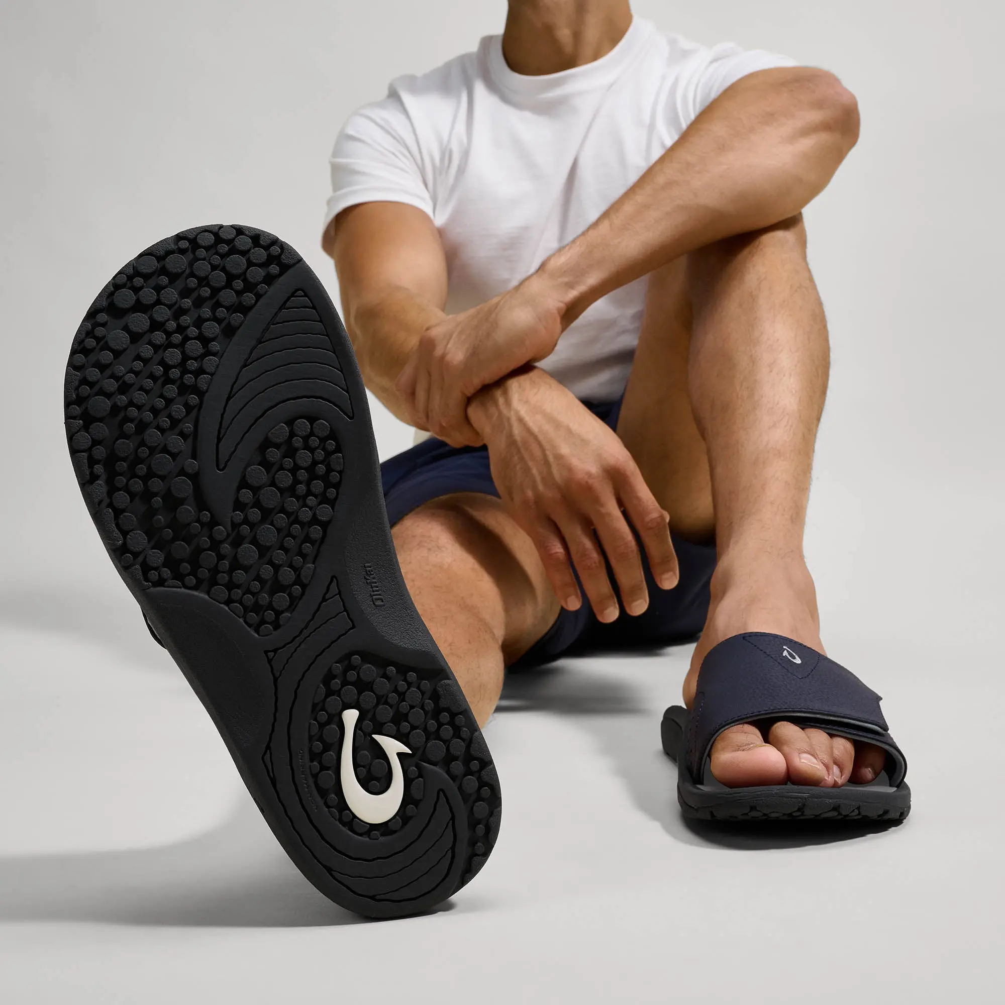 OluKai Nalu Slide - Trench Blue / Charcoal - Image 6