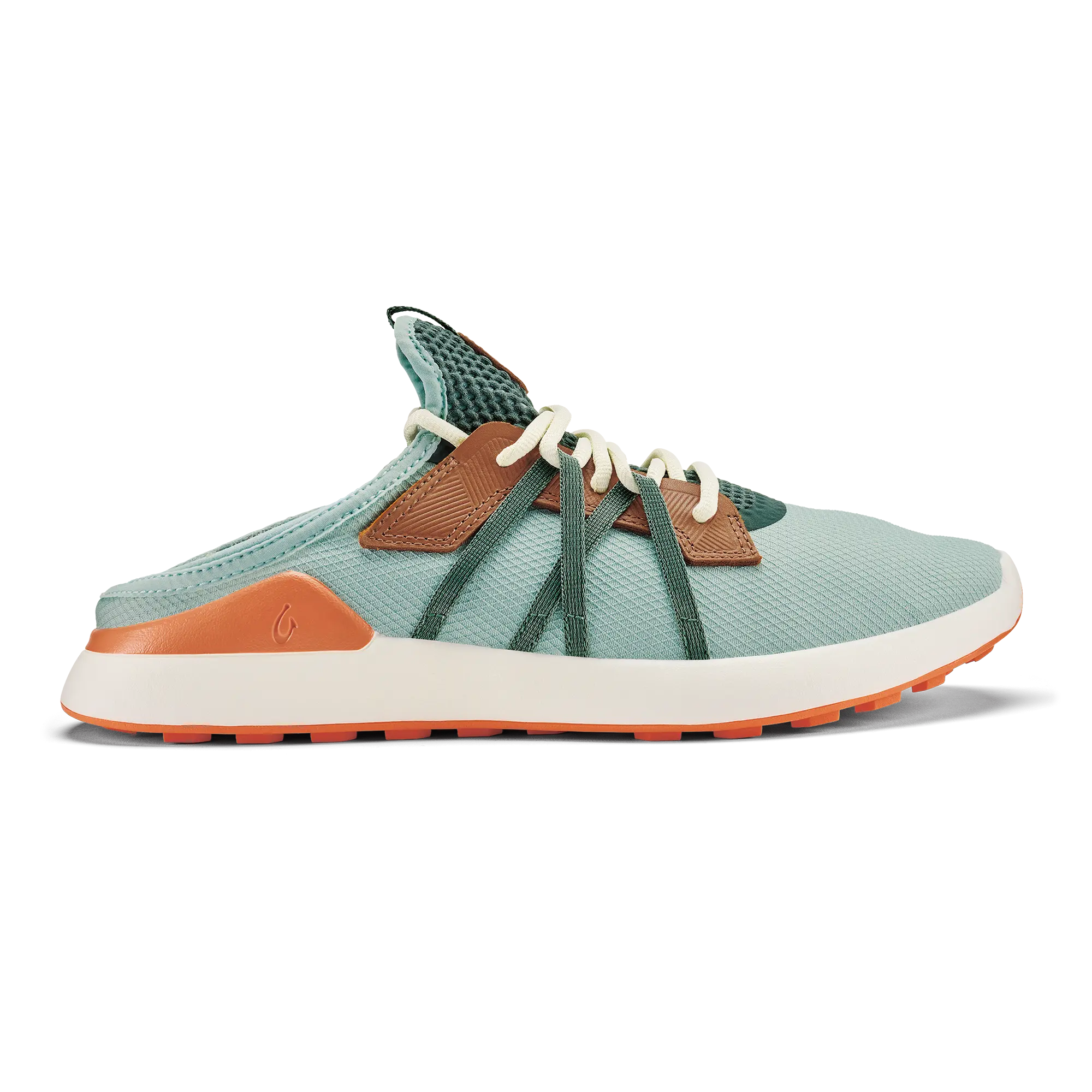 Manele Men's Breathable Golf Shoes - Pale Moss / Molten Orange - Image 4