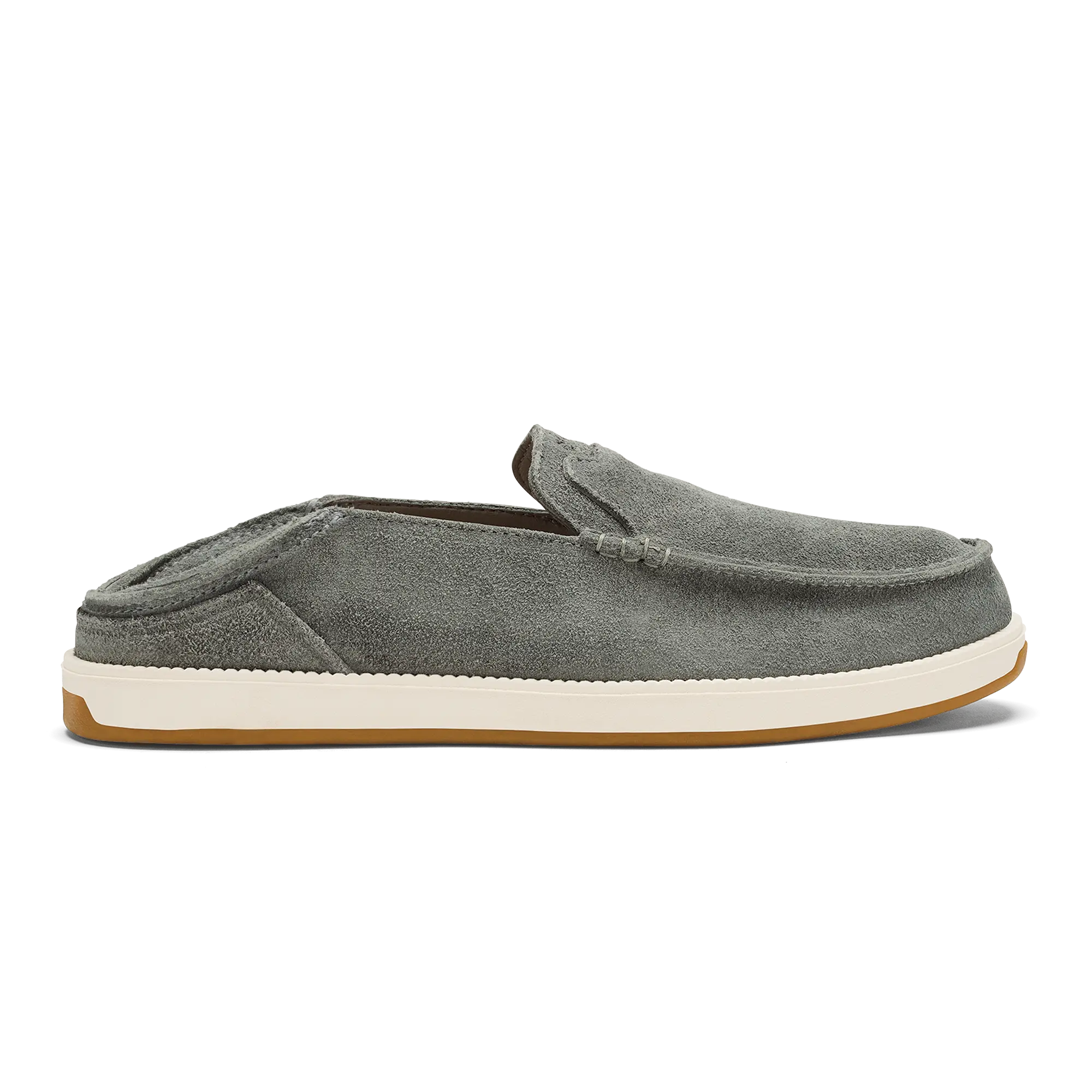 K kaha Nia Men's Suede Slip-On Shoes - Ash - Image 2