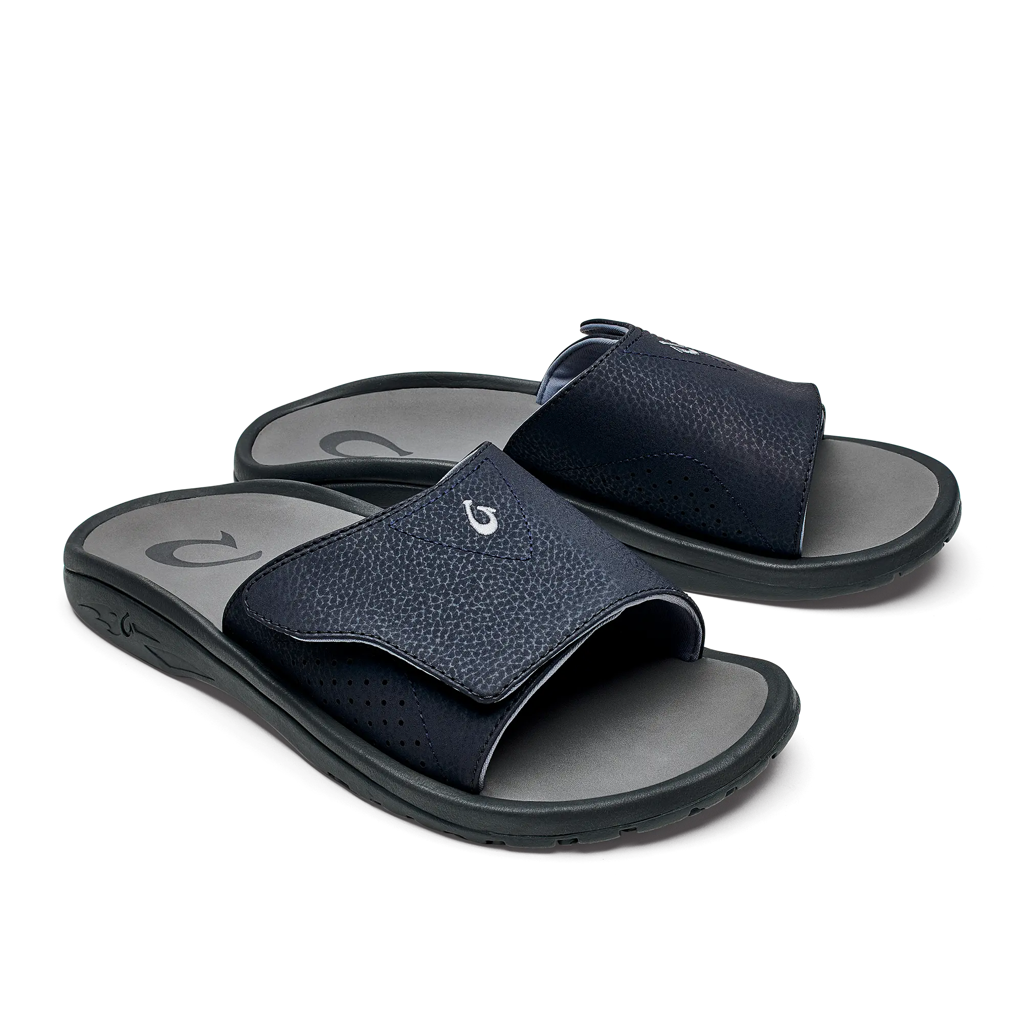 OluKai Nalu Slide - Trench Blue / Charcoal - Image 5