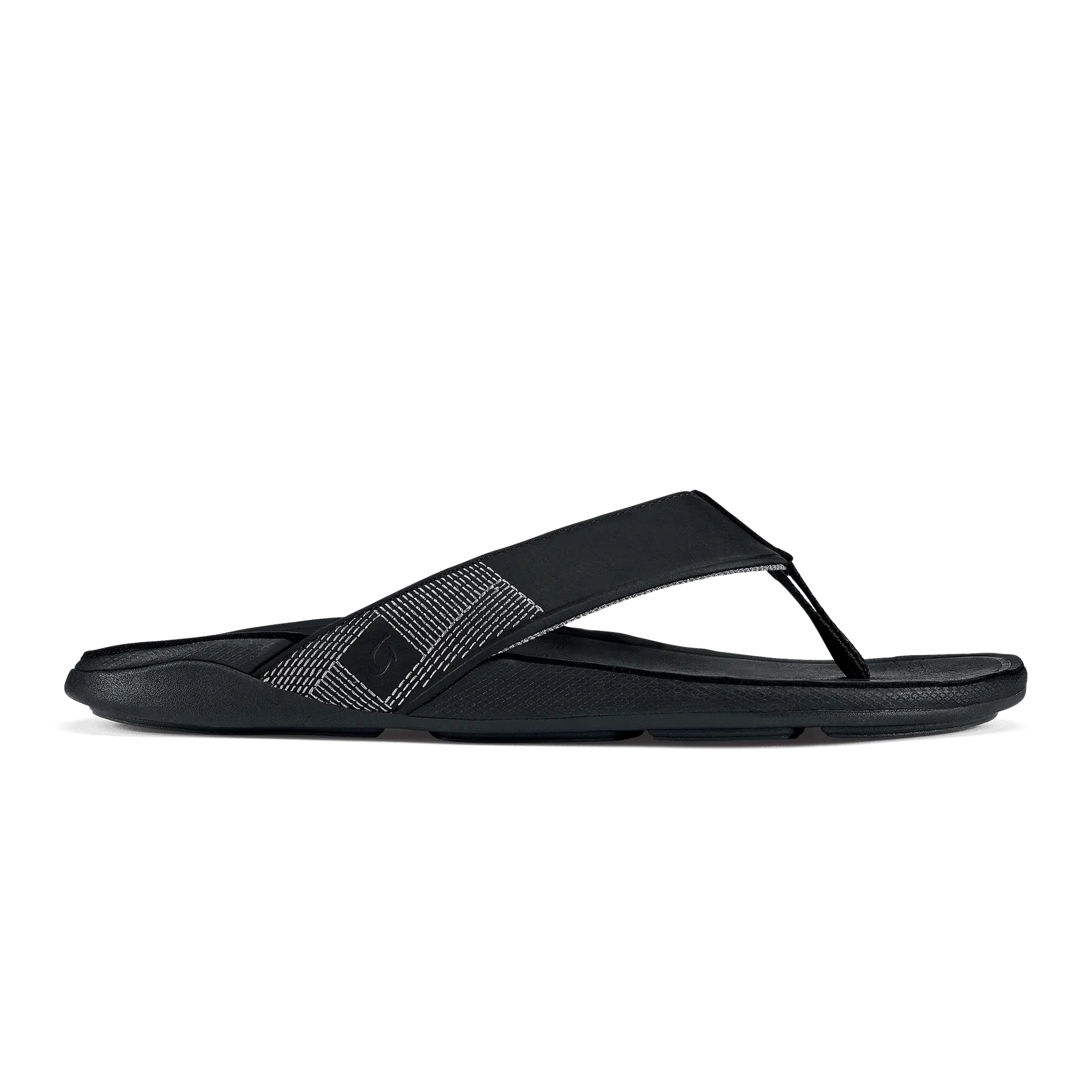 Tuahine Men's Waterproof Leather Beach Sandals - Black