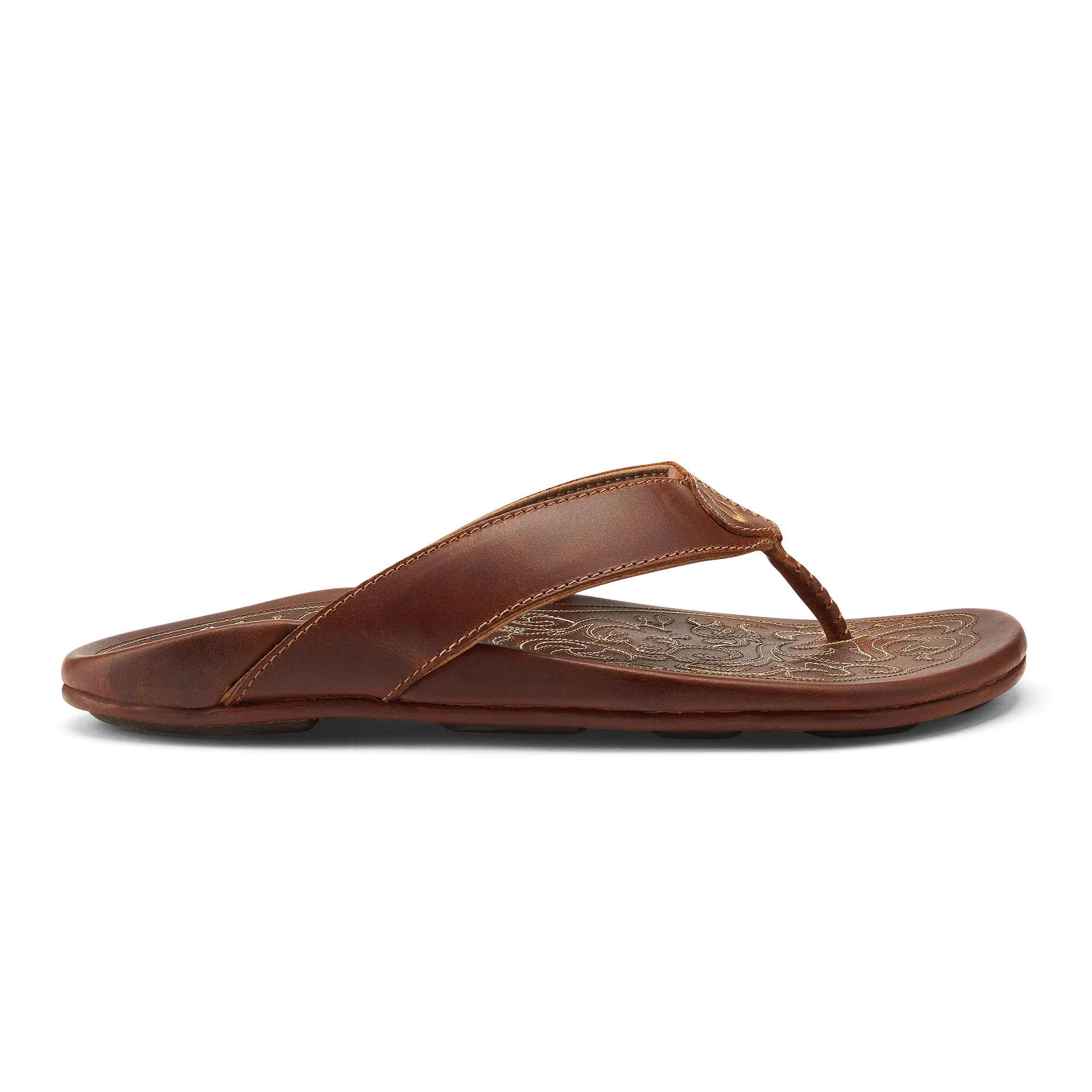 Mekila Men's Full-Grain Leather Beach Sandals - Natural