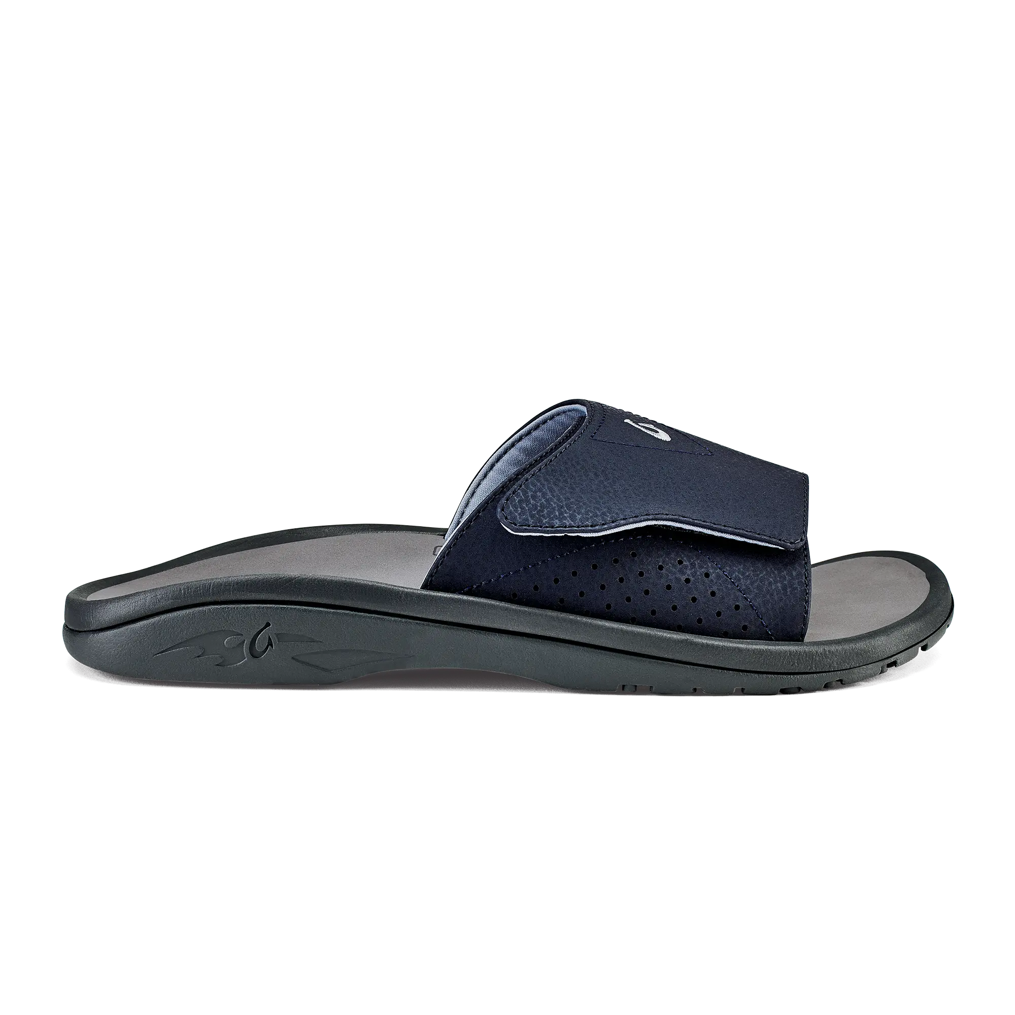 OluKai Nalu Slide - Trench Blue / Charcoal