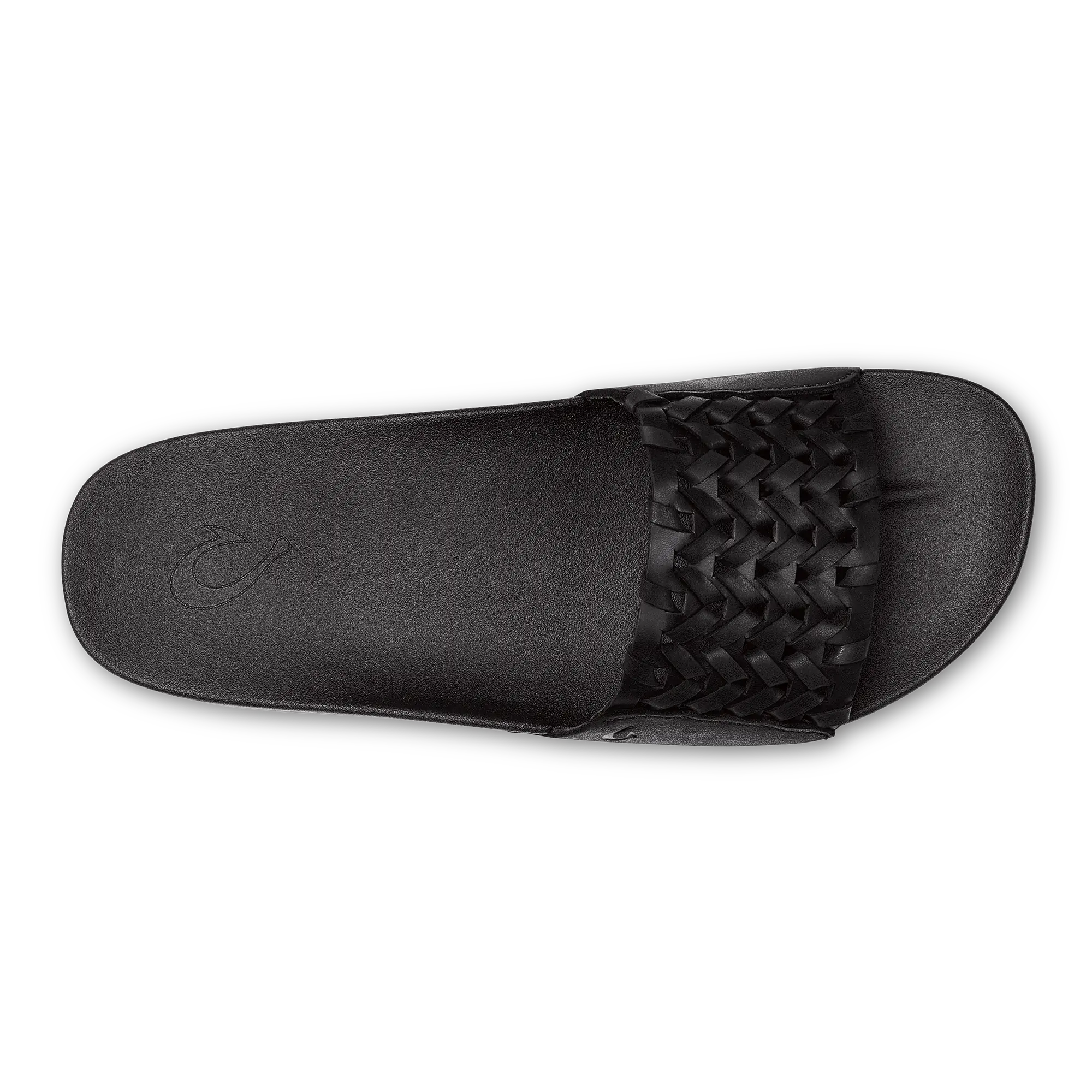 K mola Women's Leather Slide Sandals - Black - Image 7