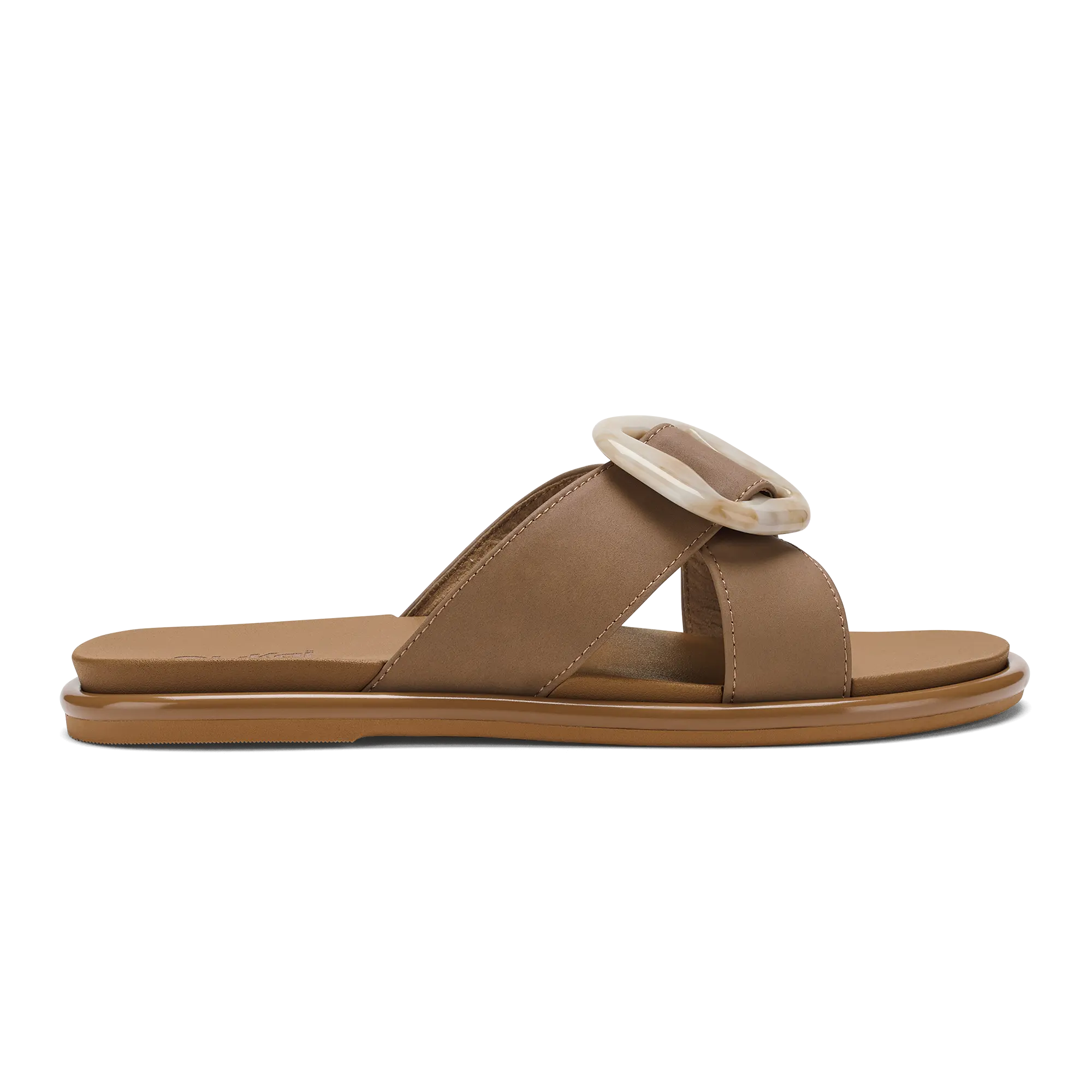 La'i Slide Women's Slide Beach Sandals - Tan