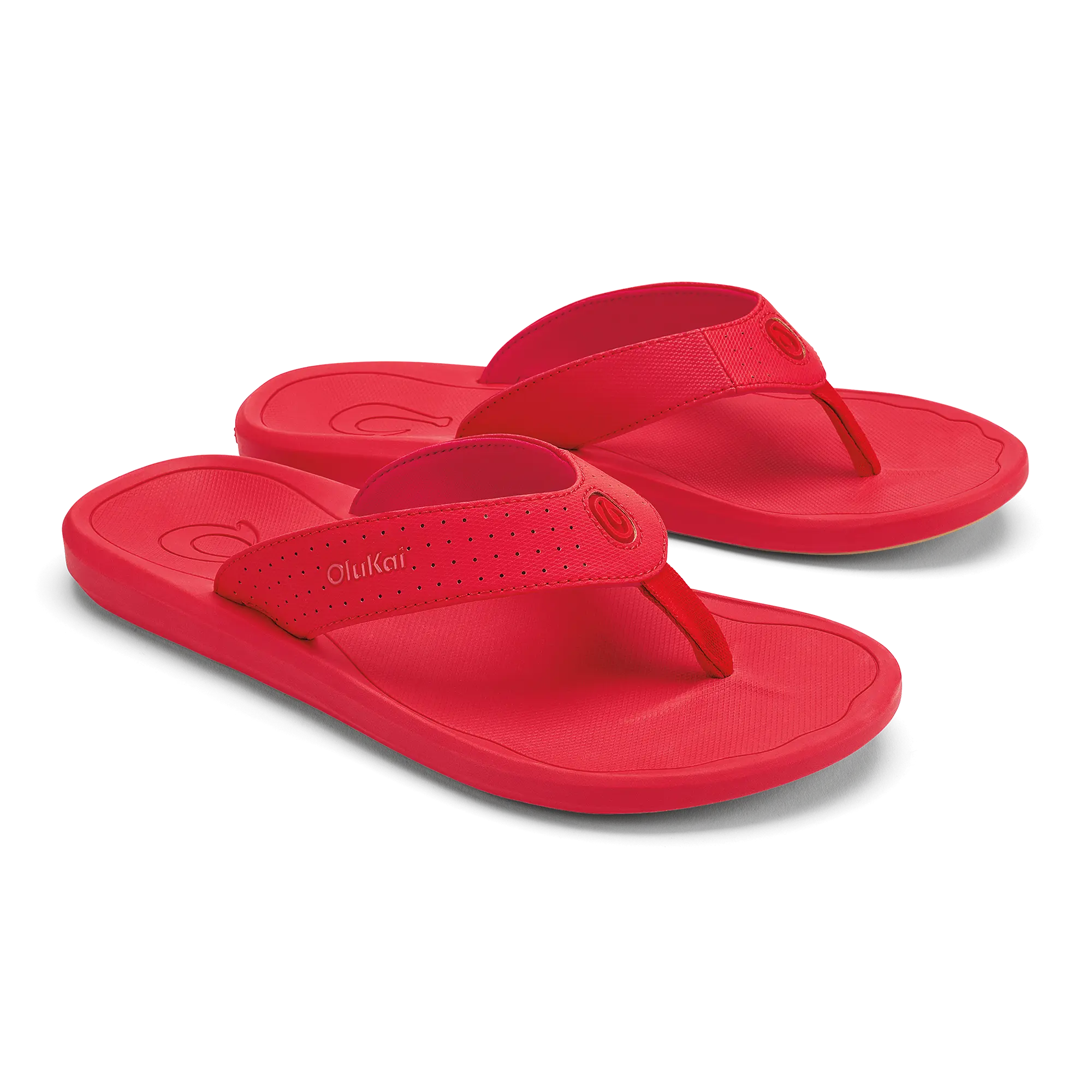 Ki'i Men's Water Ready Beach Sandals - Bright Red / Red Lava - Image 2