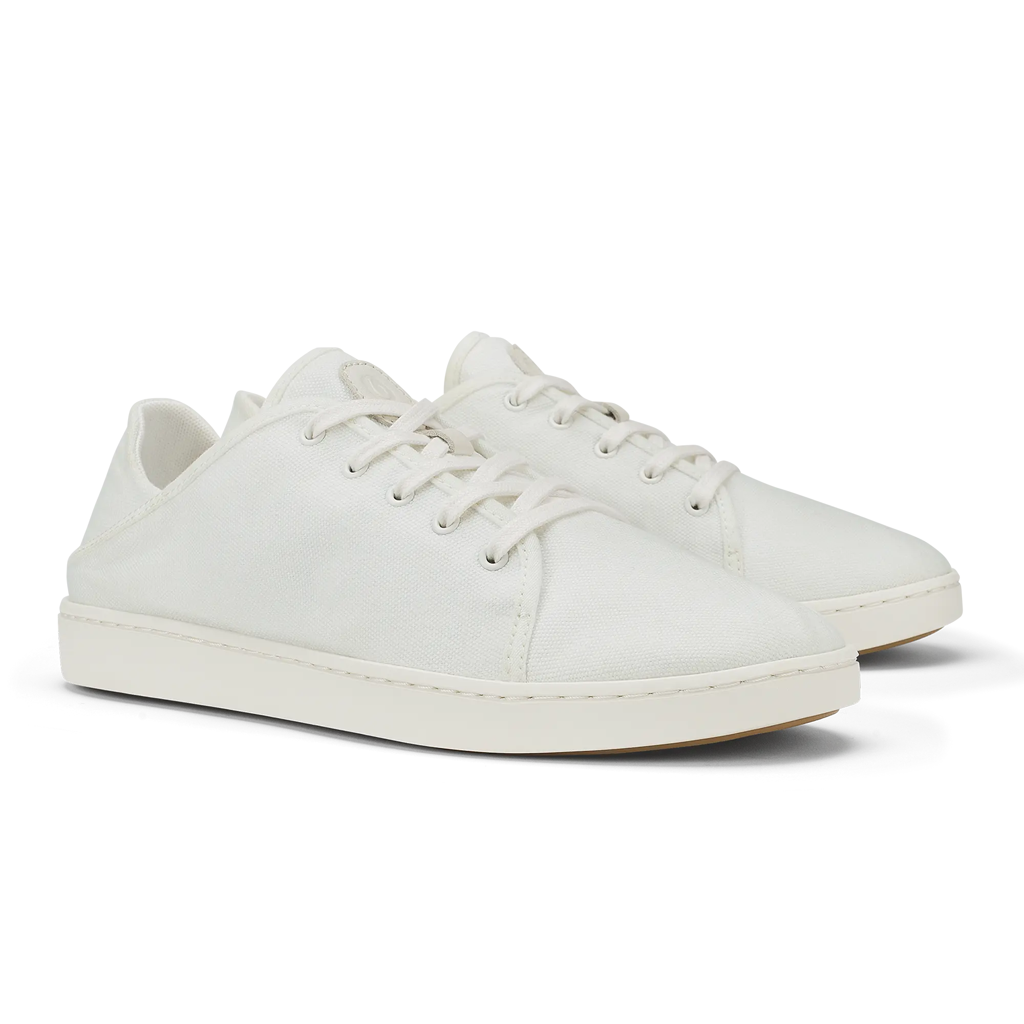 OluKai Pehuea L Canvas Women's Sneakers - Bright White - Image 4