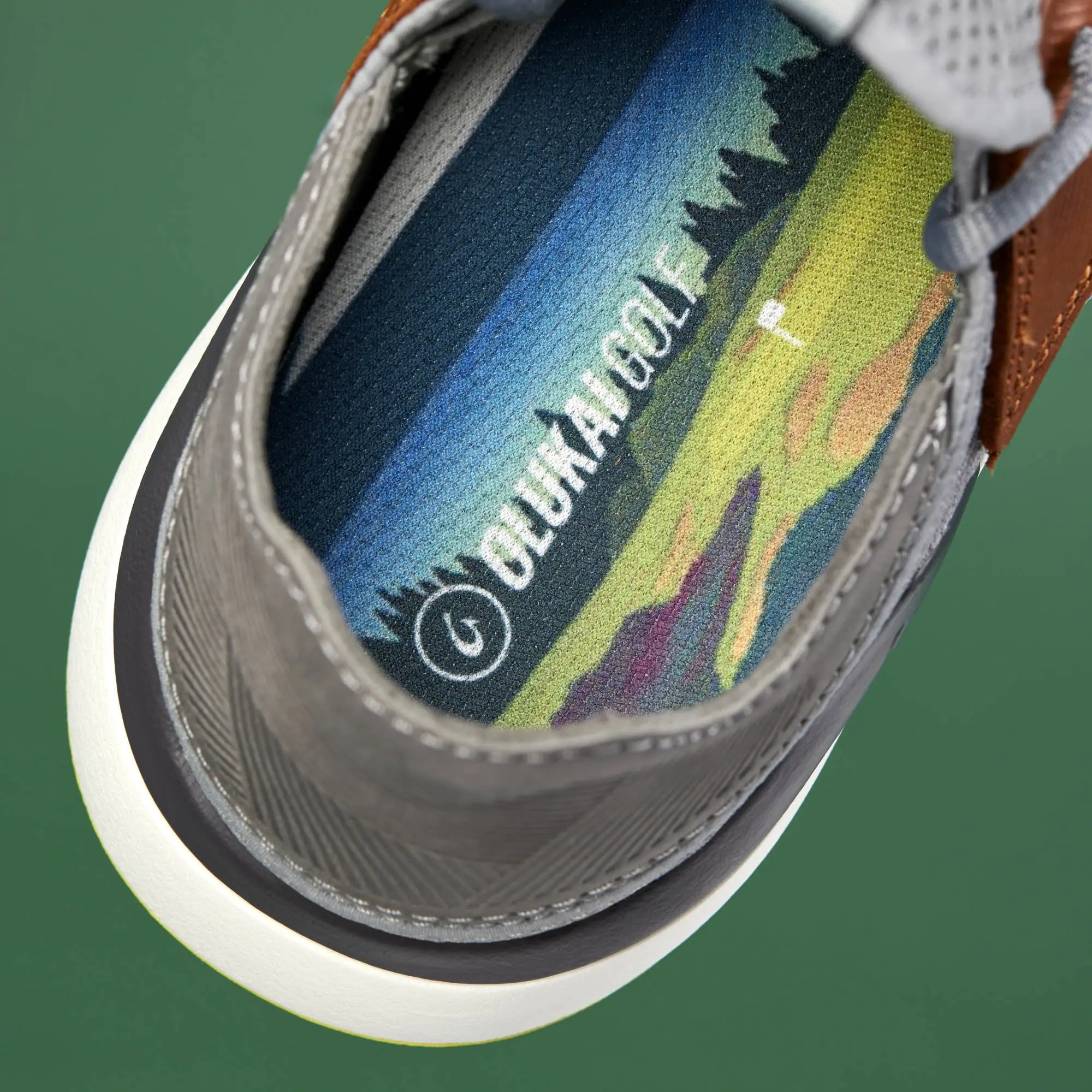Manele Men's Breathable Golf Shoes - Poi / Charcoal - Image 6