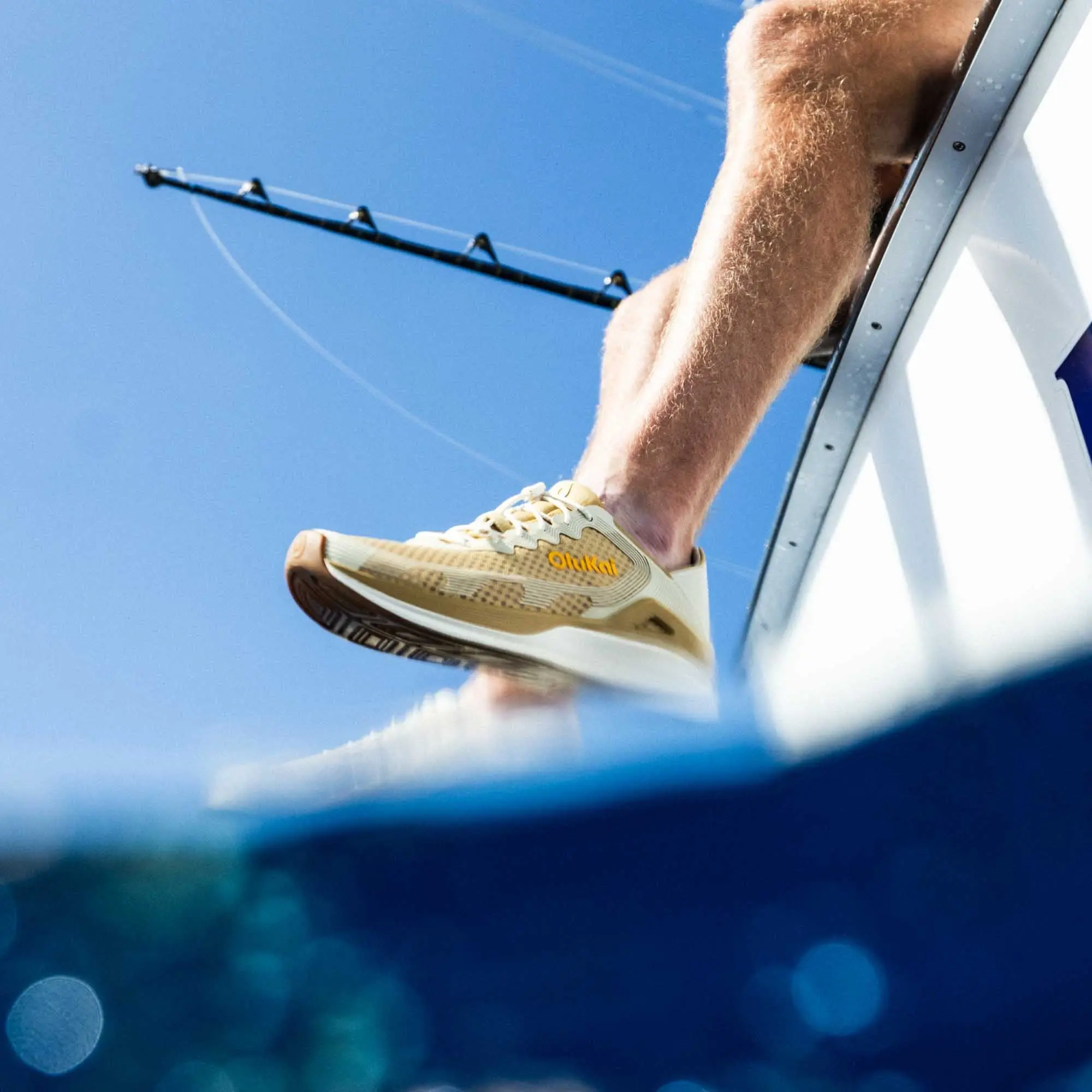 'Ahi Men's Water Boat Shoes - Tan / Tapa - Image 6