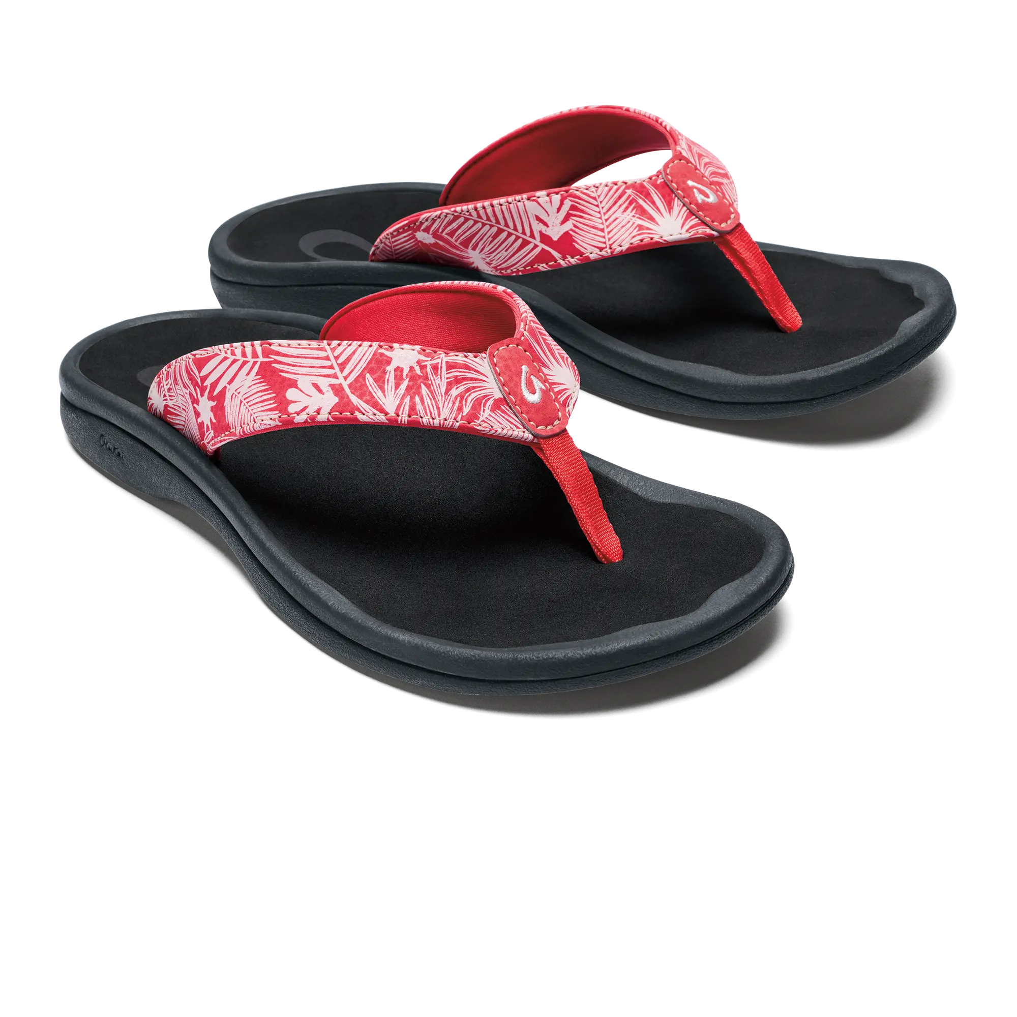 'Ohana Women's Beach Sandals - Lehua Flower / Onyx - Image 3