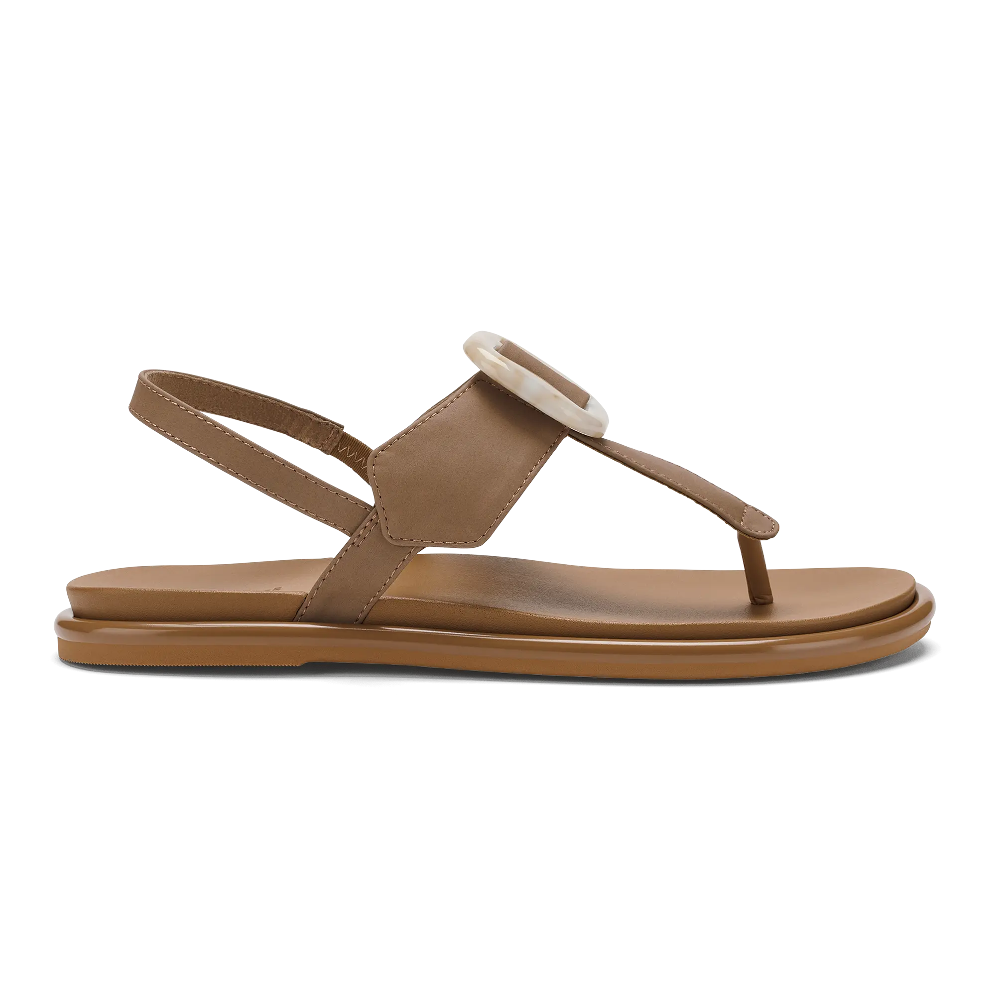 La'i T-Bar Women's Strappy Sandals - Tan