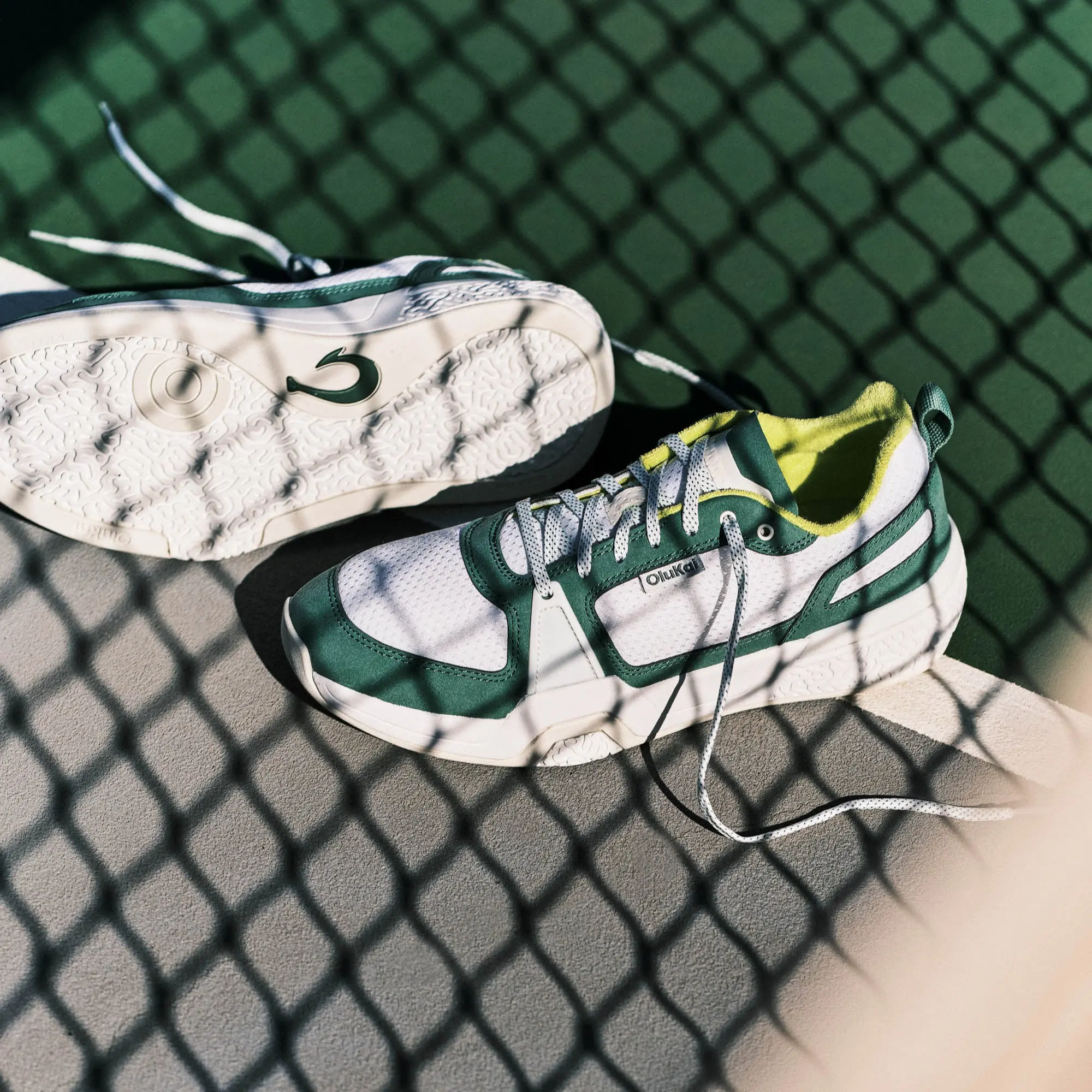 'Anau Men's Pickleball Shoes - Bright White / Leaf - Image 2