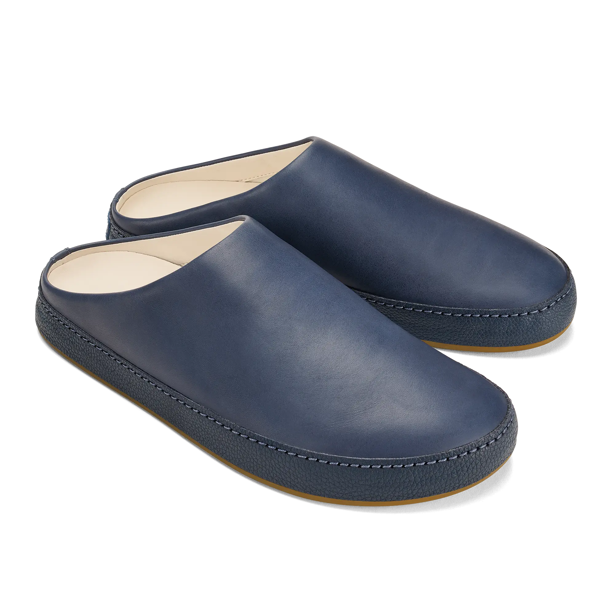 H mani Men's Leather Mules - Mist - Image 4