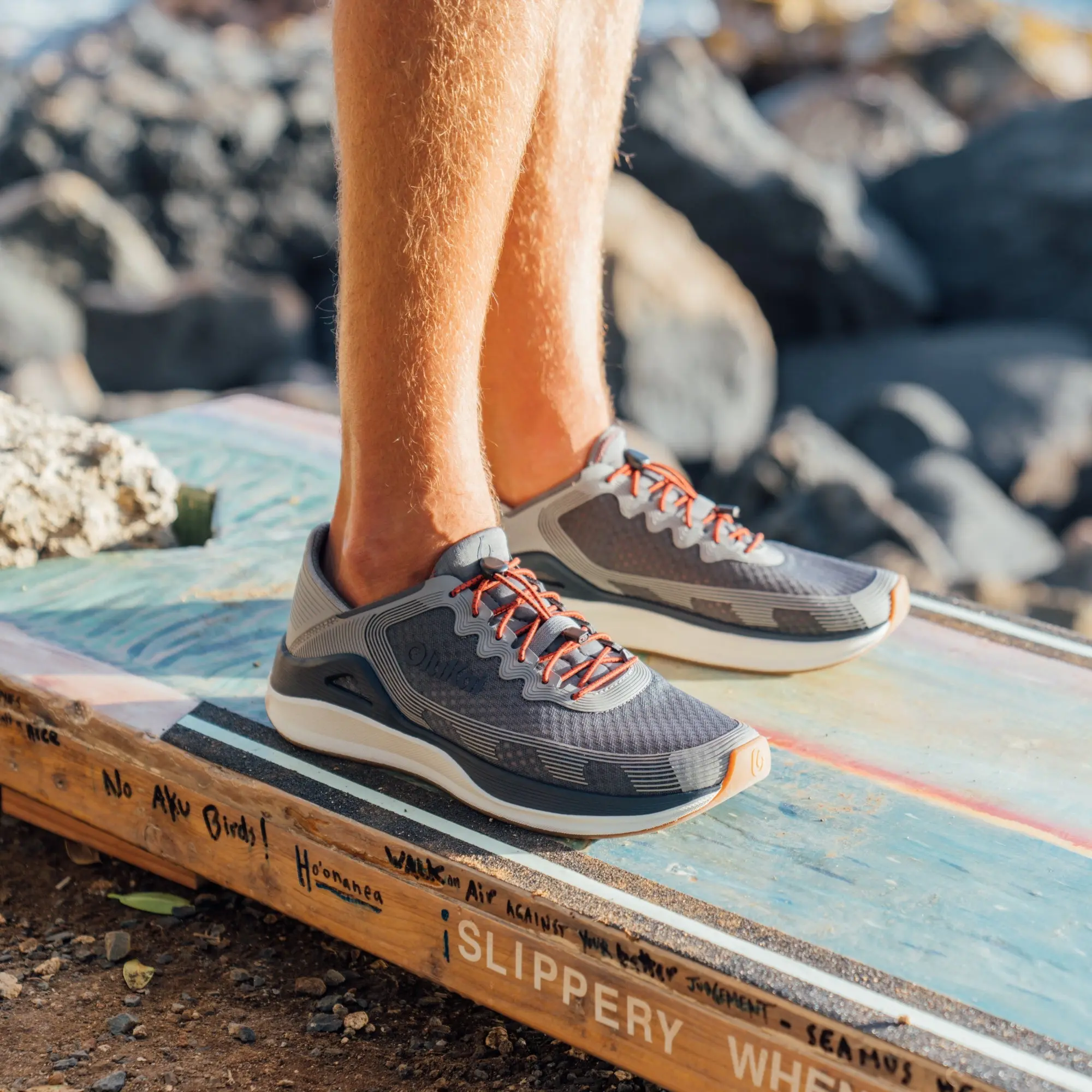 'Ahi Men's Water Boat Shoes - Rock / Ash - Image 7