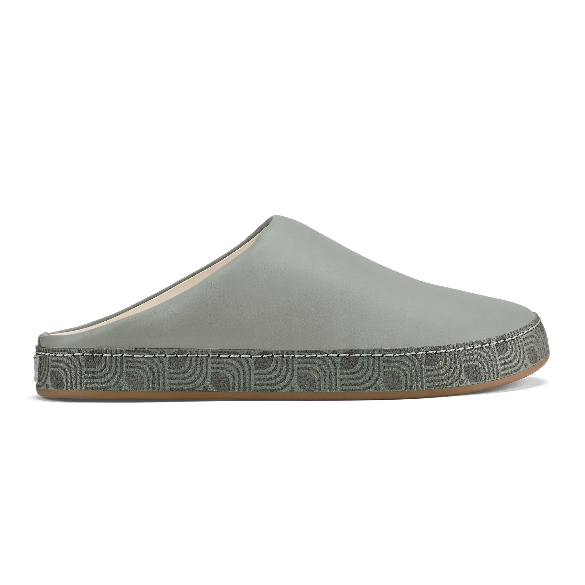 H  mani Men's Leather Mules - Mist