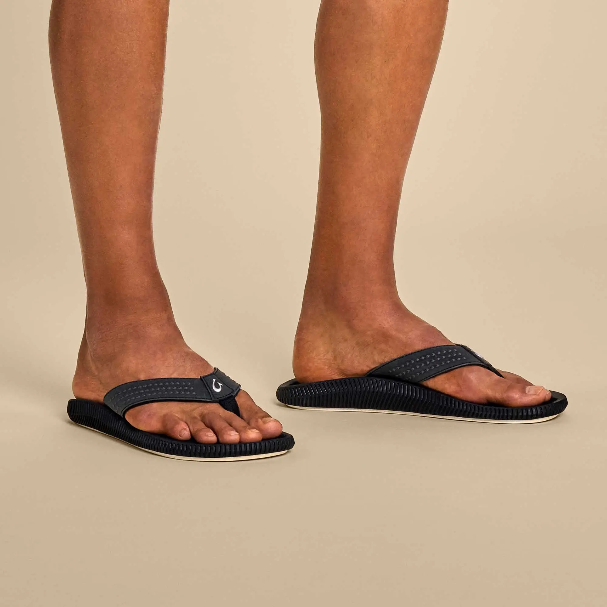 Ulele Men's Water-Ready Beach Sandals - Black - Image 2