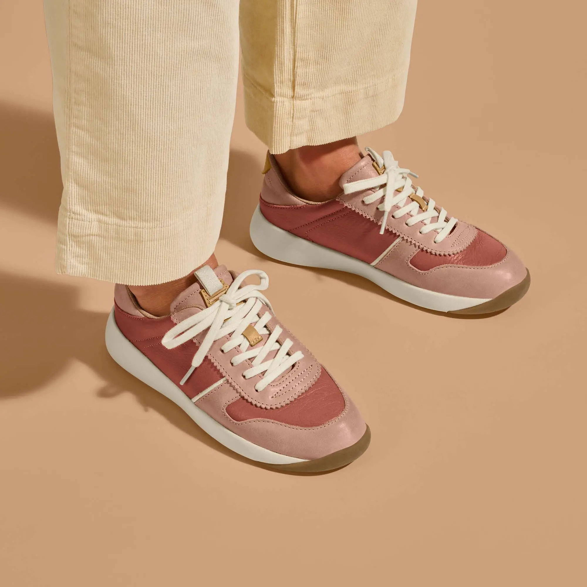 Kaulele Women's Leather Sneakers - Cedarwood / Cork - Image 2